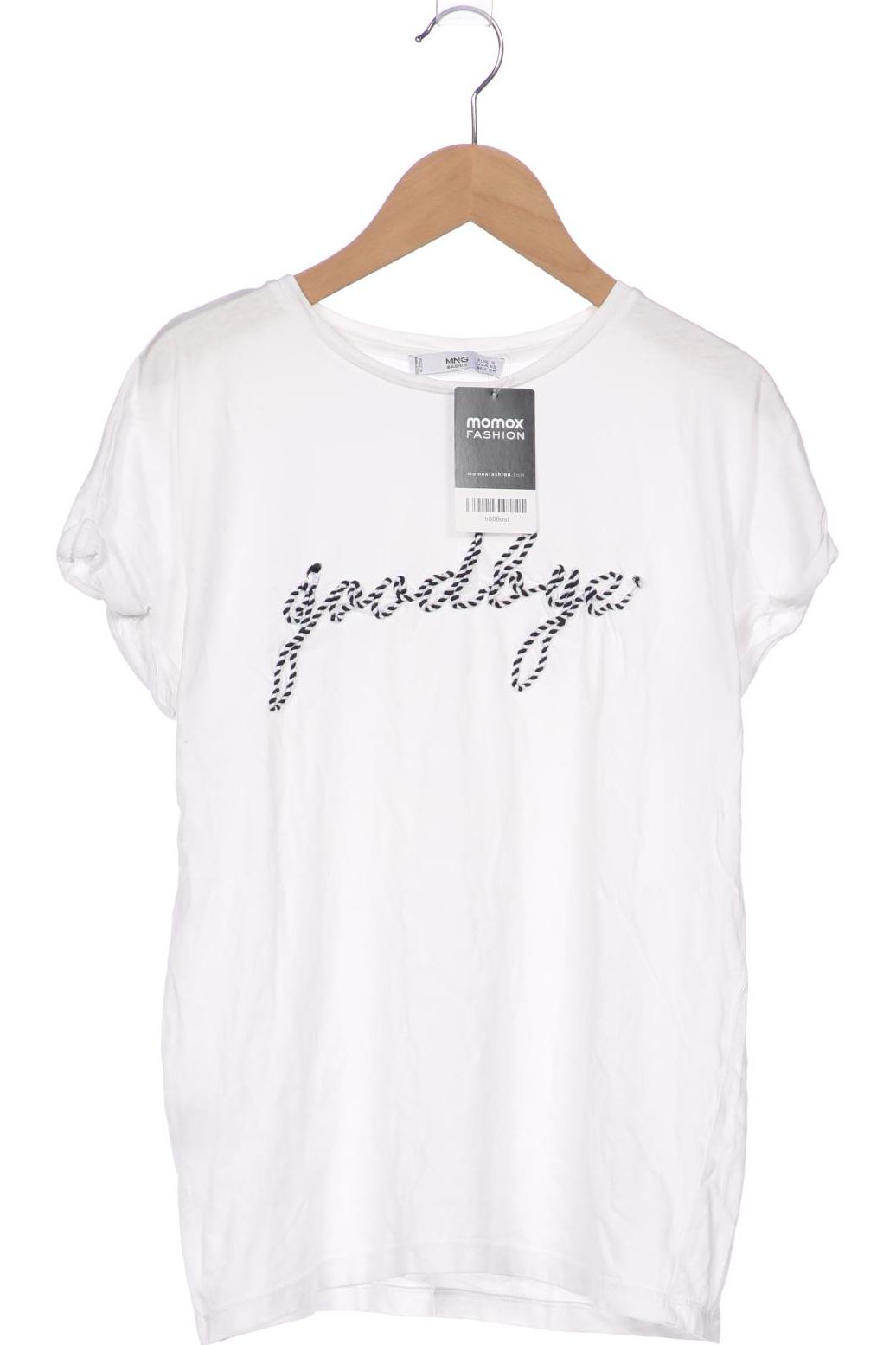 

Mango Damen T-Shirt, weiß, Gr. 36