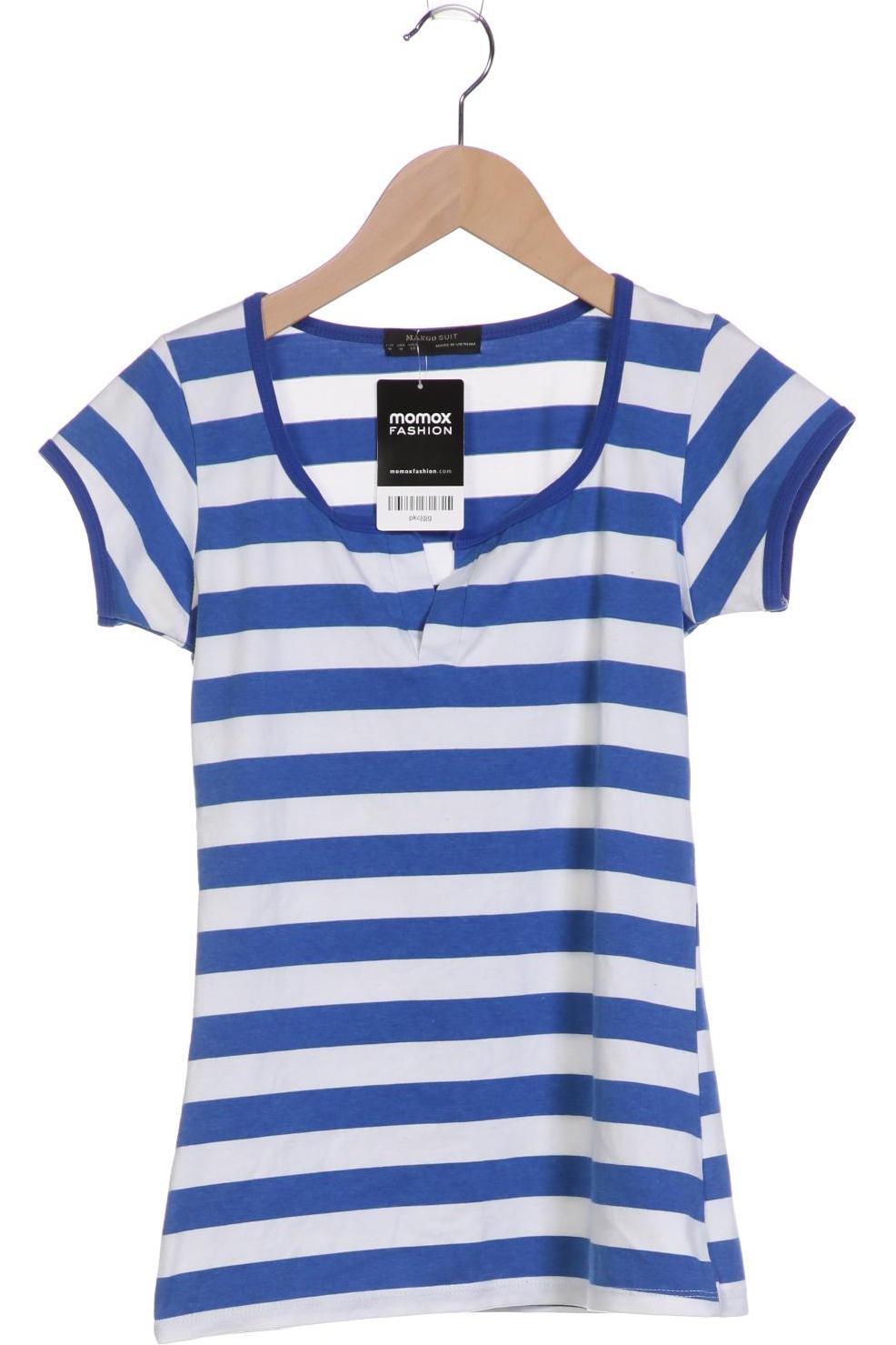 

MANGO Damen T-Shirt, blau