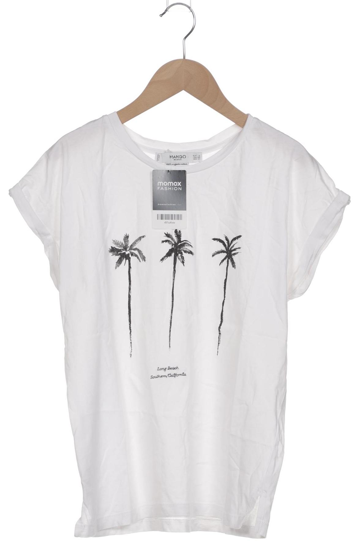 

Mango Damen T-Shirt, weiß, Gr. 36