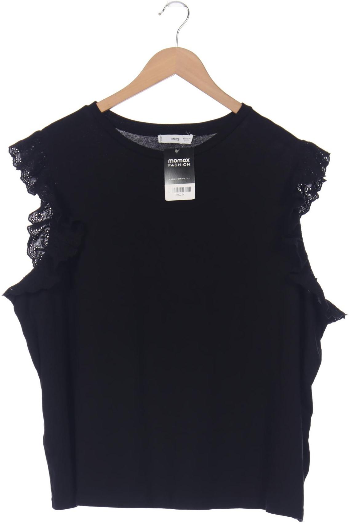 

Mango Damen T-Shirt, schwarz, Gr. 48