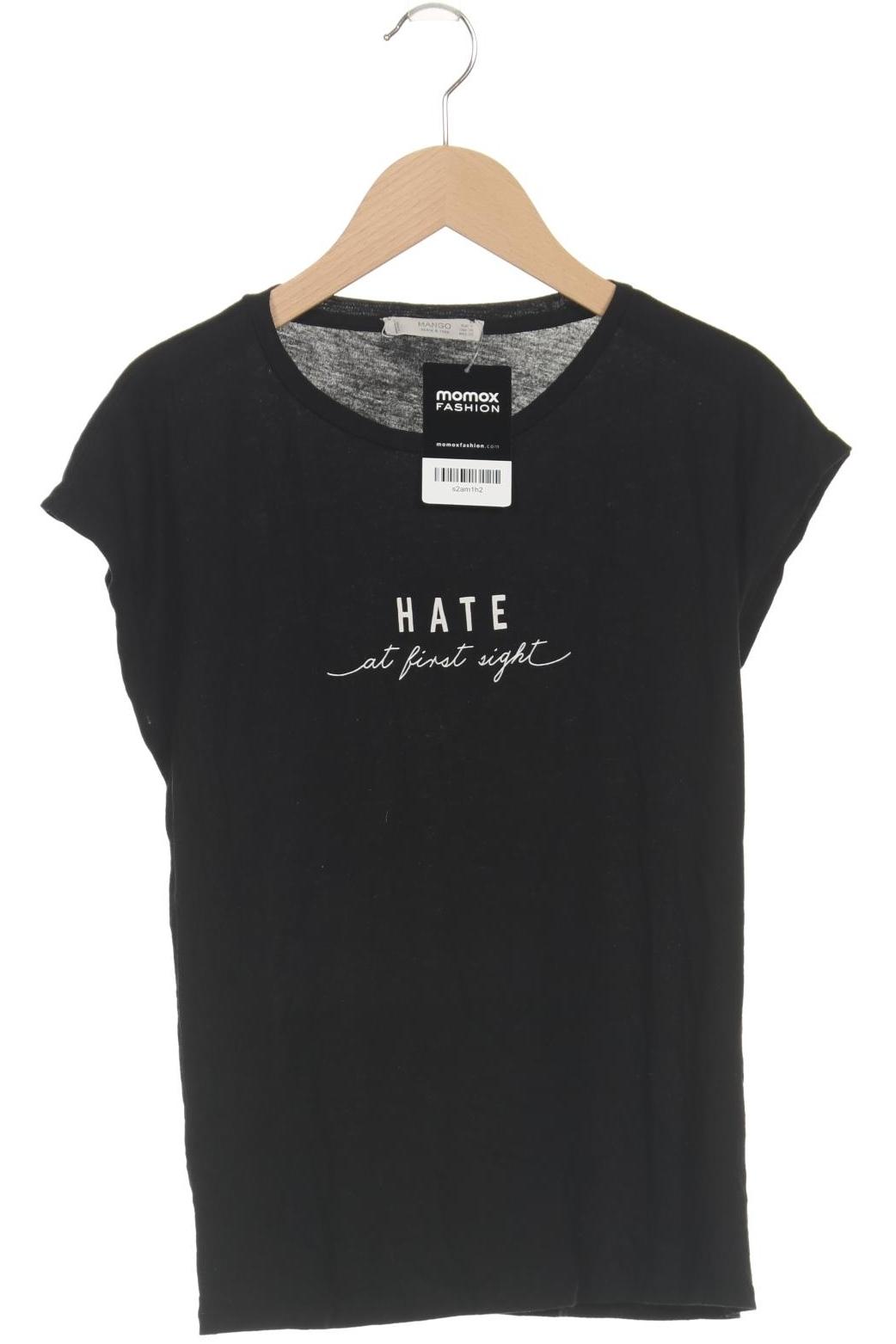 

Mango Damen T-Shirt, schwarz, Gr. 36