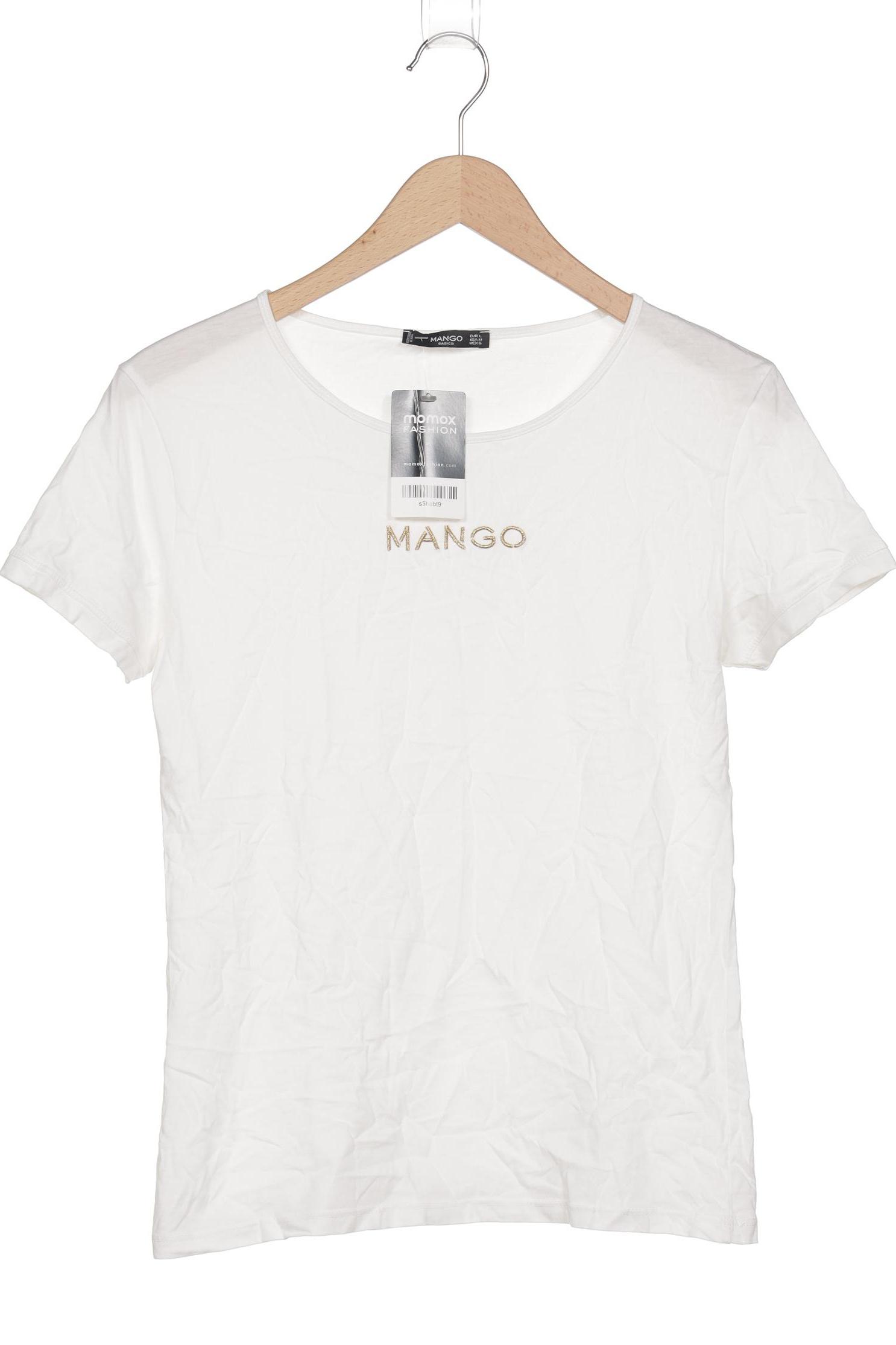 

Mango Damen T-Shirt, weiß, Gr. 42