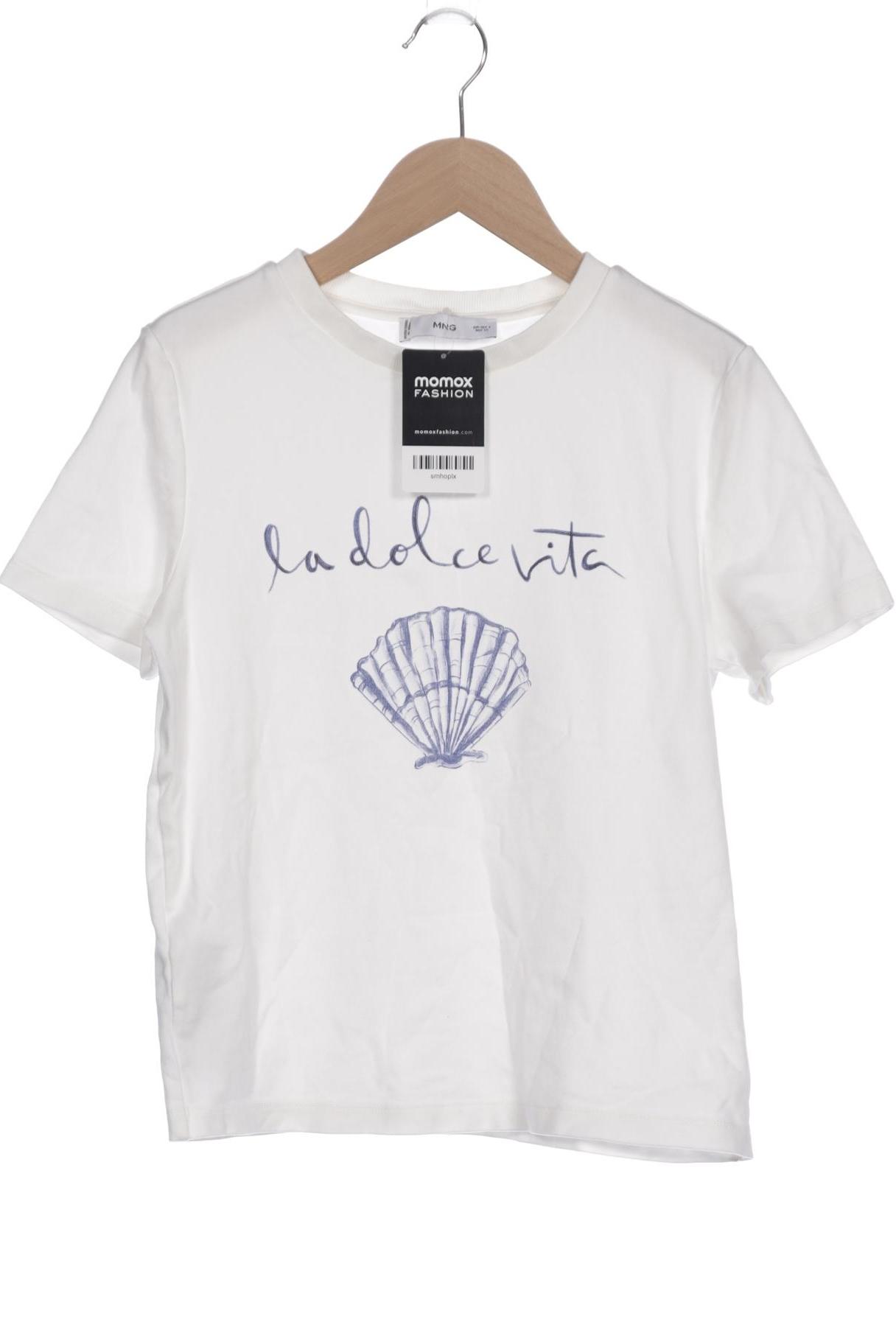 

Mango Damen T-Shirt, weiß, Gr. 36