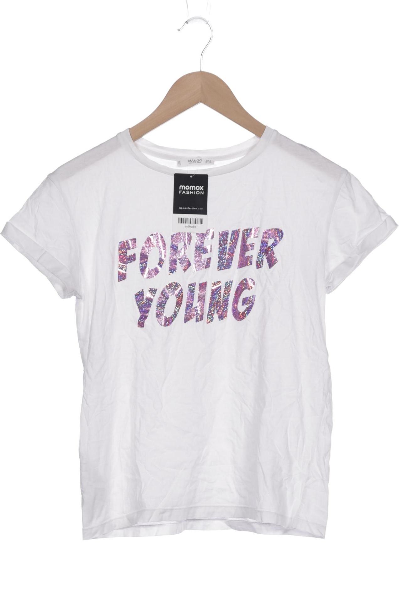 

Mango Damen T-Shirt, weiß, Gr. 36