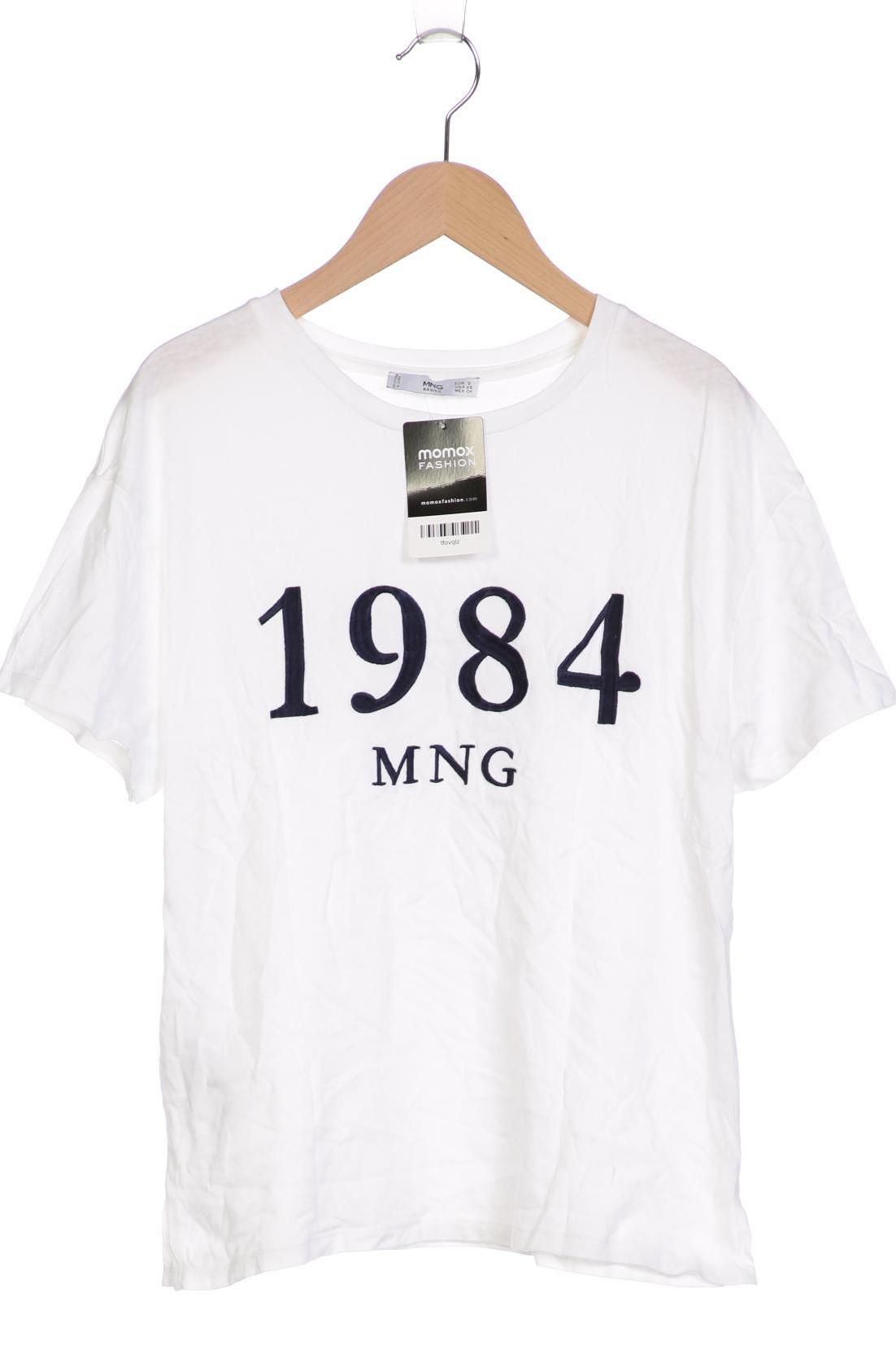 

Mango Damen T-Shirt, weiß, Gr. 36