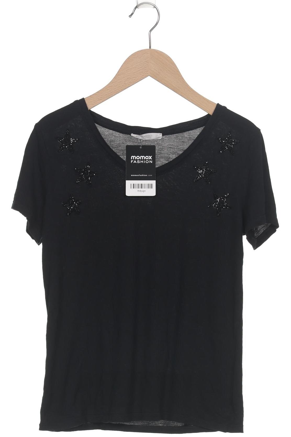 

Mango Damen T-Shirt, schwarz, Gr. 36