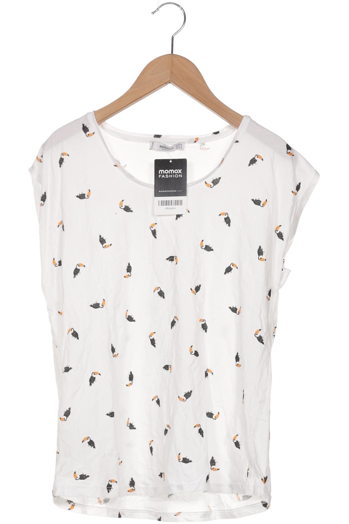 

Mango Damen T-Shirt, weiß, Gr. 38