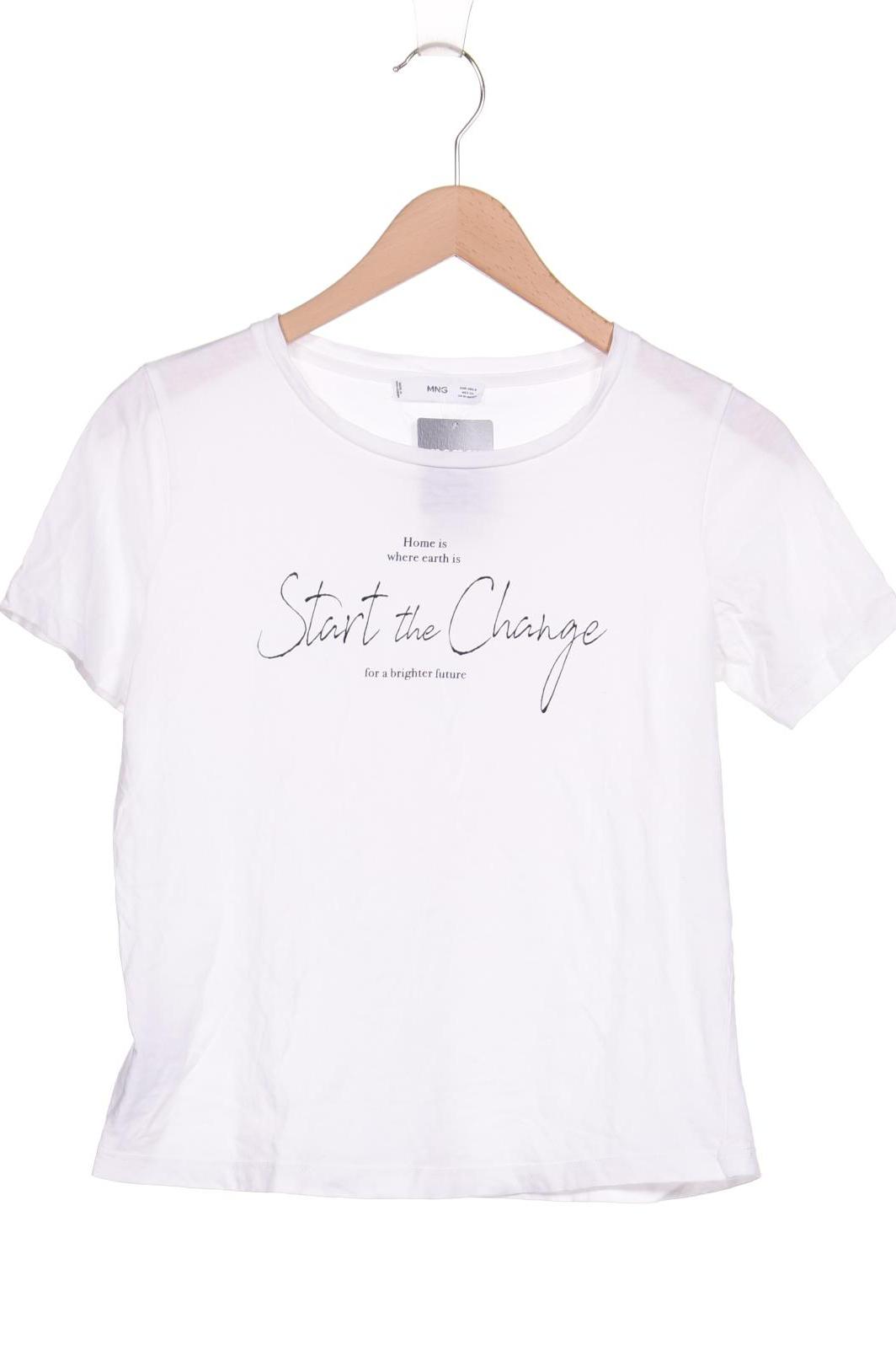 

Mango Damen T-Shirt, weiß, Gr. 36