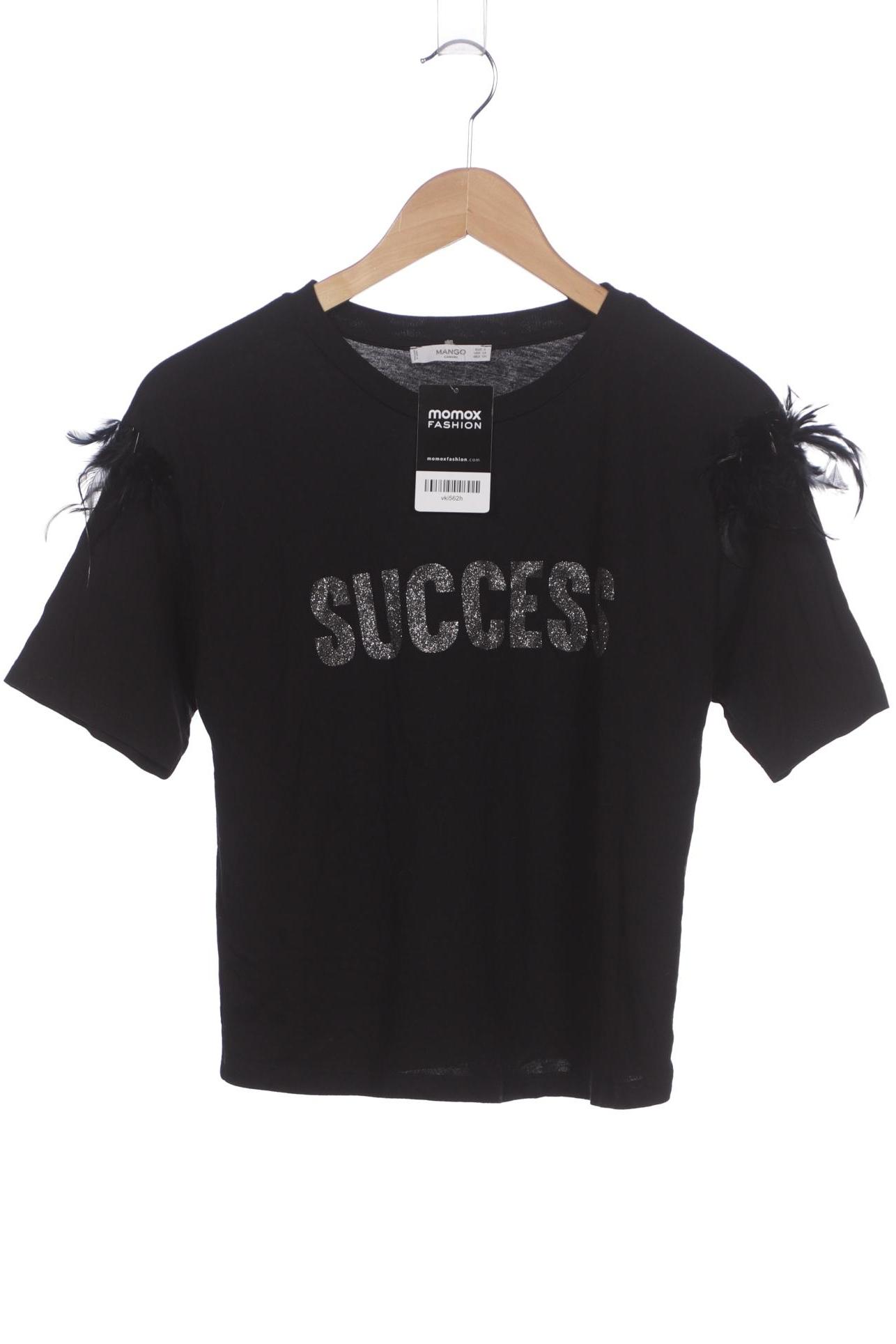 

Mango Damen T-Shirt, schwarz, Gr. 36