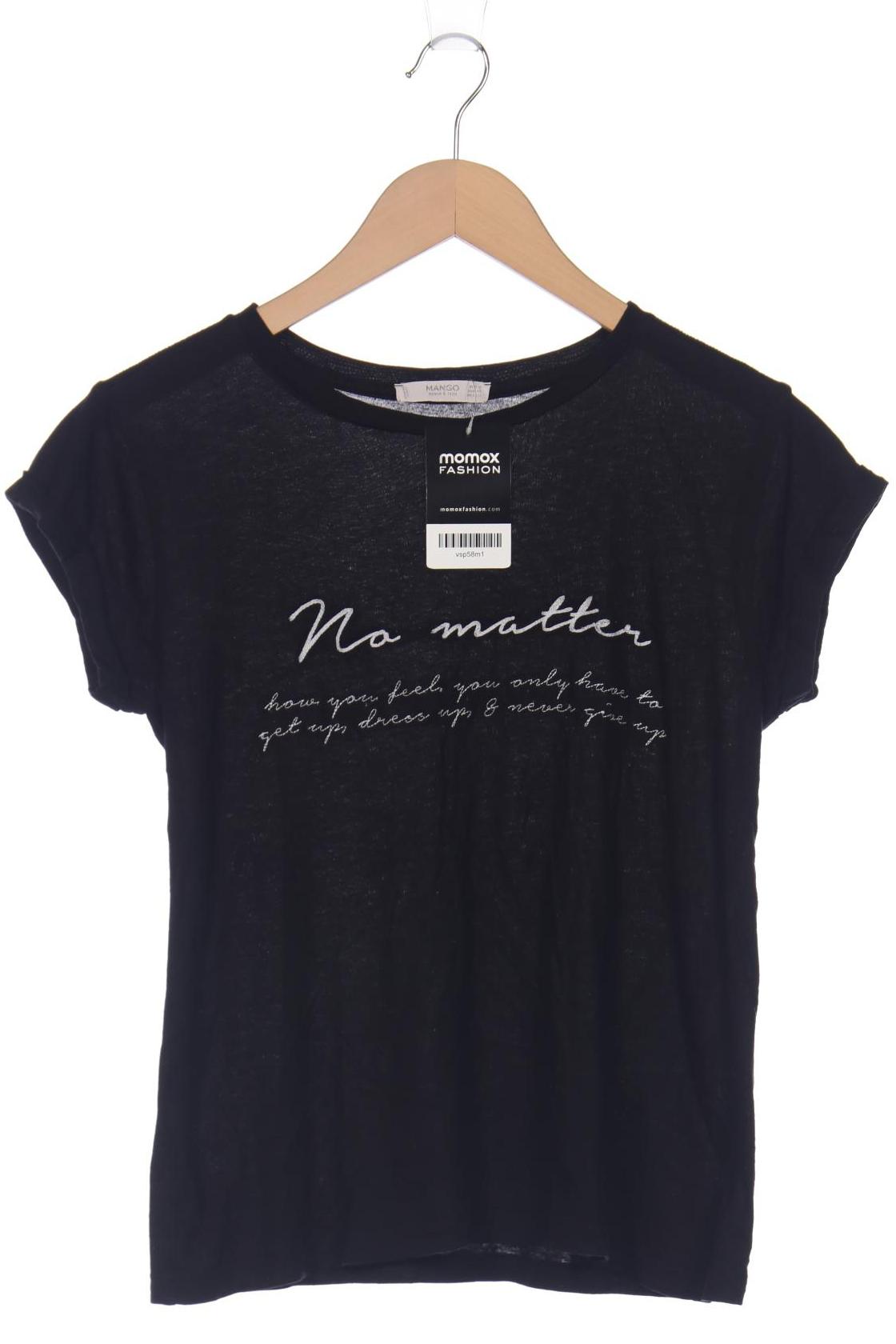 

MANGO Damen T-Shirt, schwarz