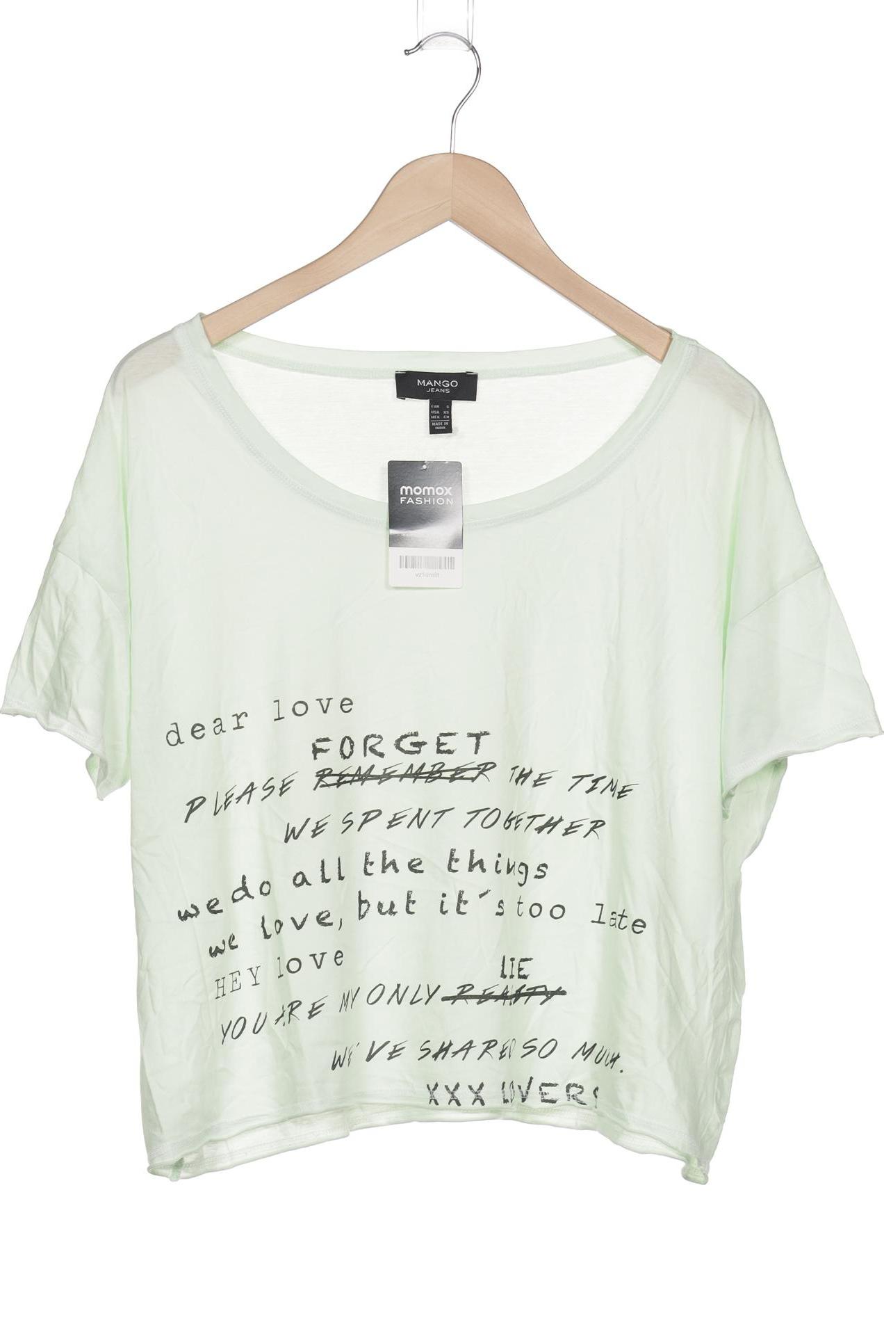 

Mango Damen T-Shirt, hellgrün, Gr. 36