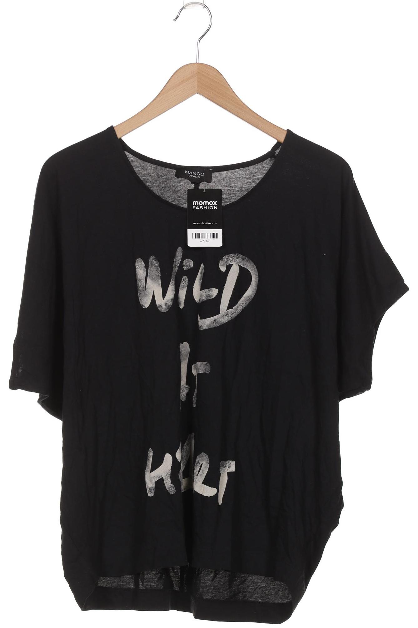 

Mango Damen T-Shirt, schwarz, Gr. 42