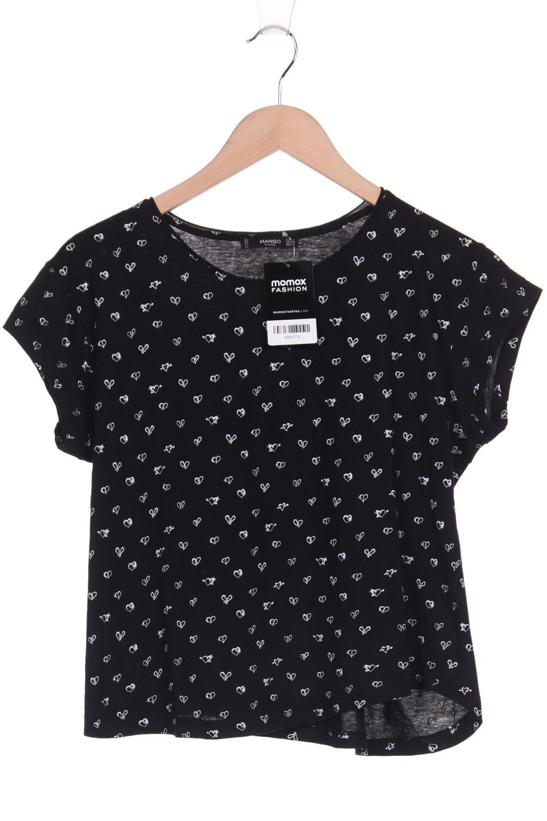 

MANGO Damen T-Shirt, schwarz