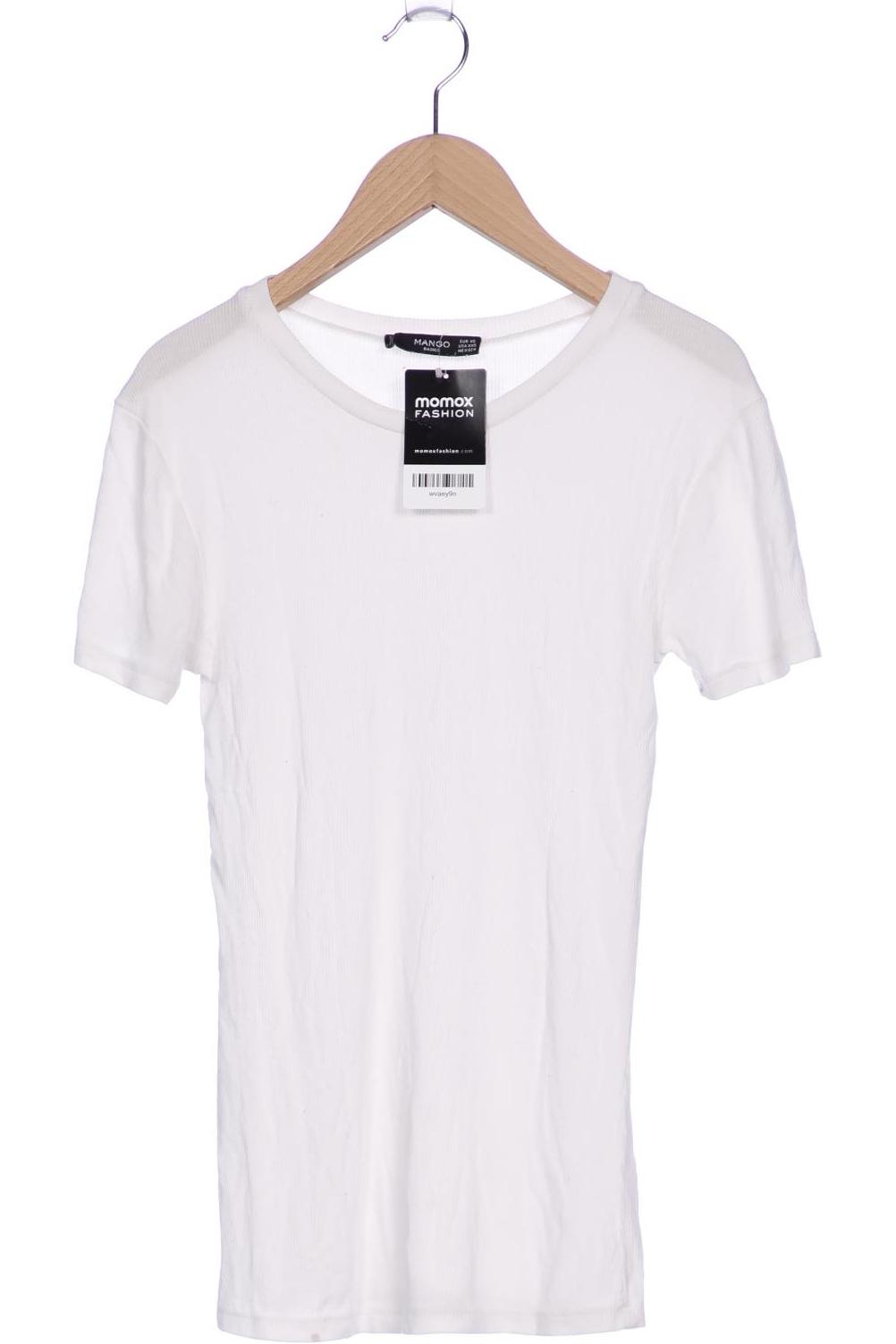 

Mango Damen T-Shirt, weiß, Gr. 34
