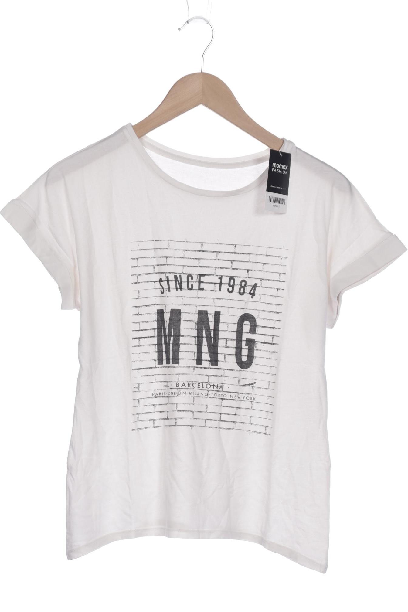 

Mango Damen T-Shirt, weiß, Gr. 38
