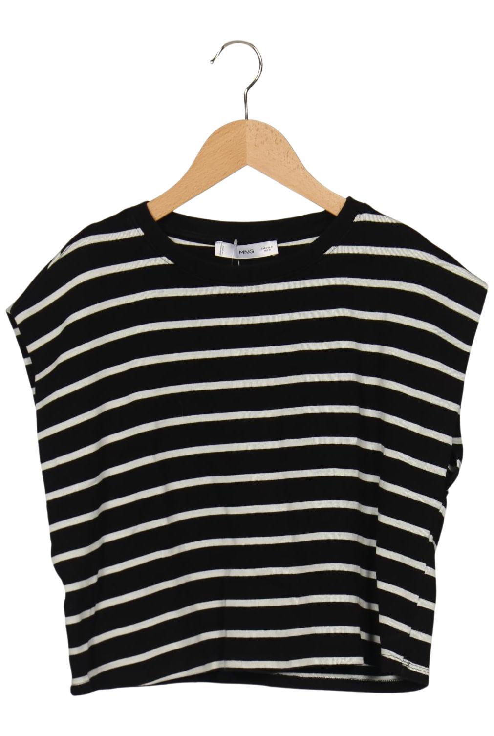 

Mango Damen T-Shirt, schwarz, Gr. 38