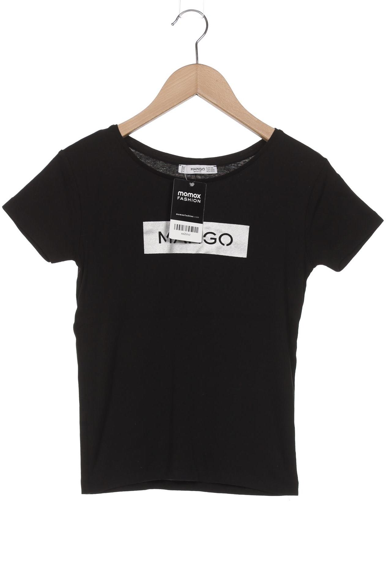 

Mango Damen T-Shirt, schwarz, Gr. 34