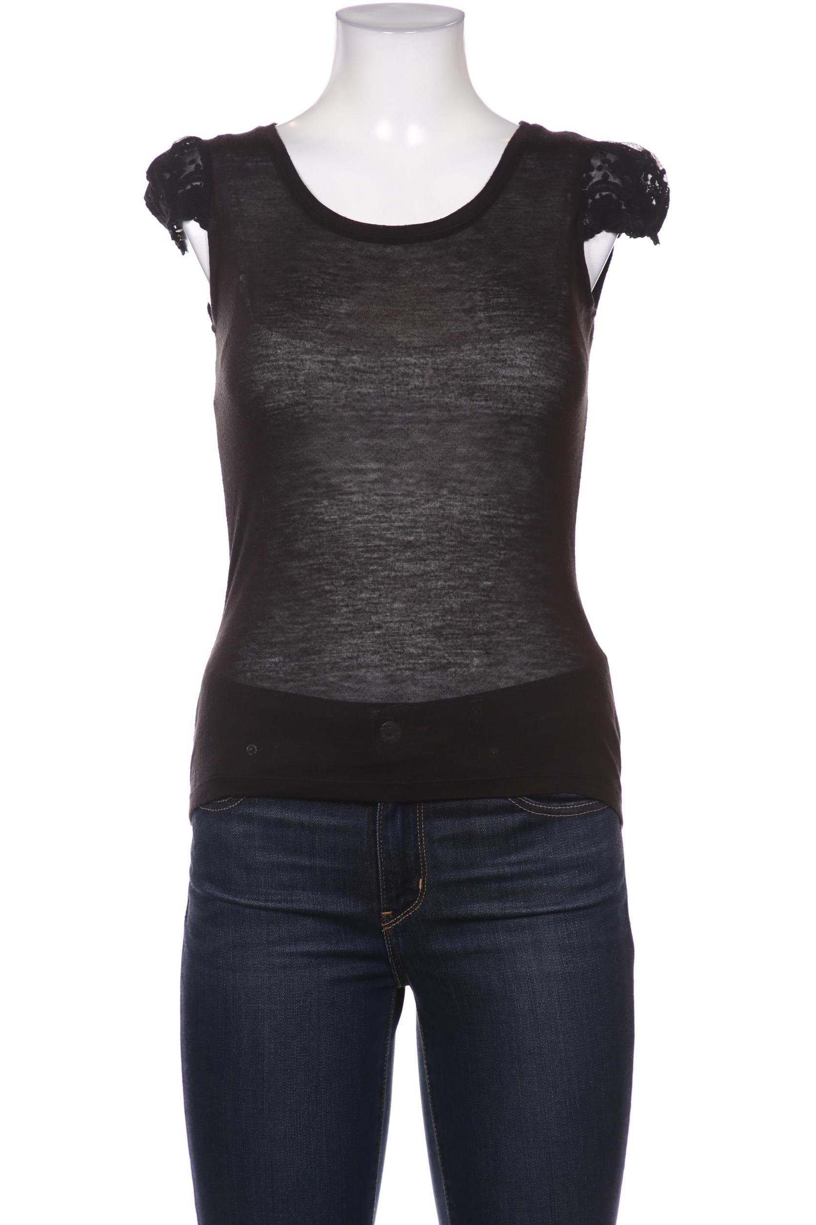

Mango Damen T-Shirt, schwarz, Gr. 38