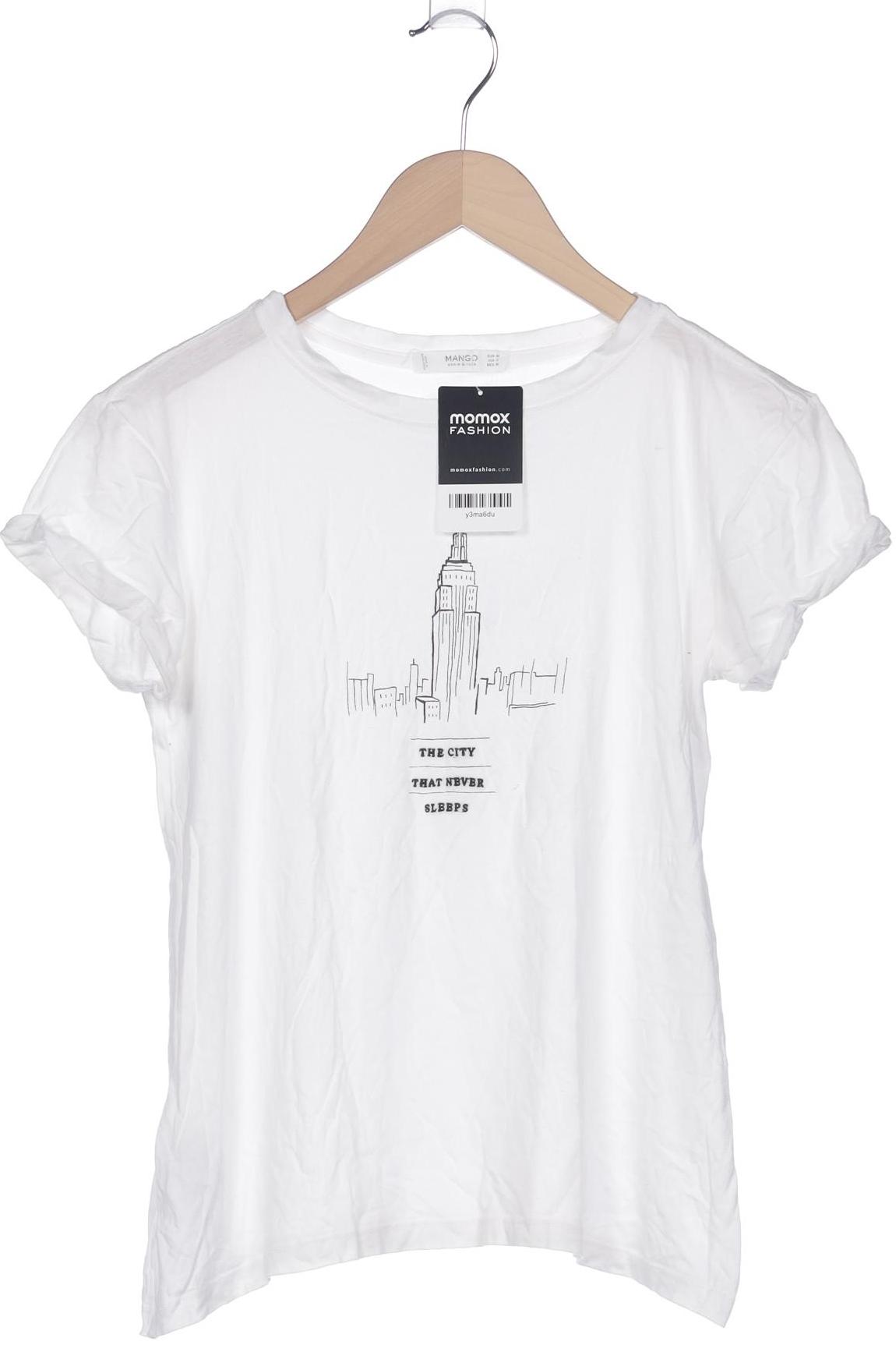 

Mango Damen T-Shirt, weiß, Gr. 38