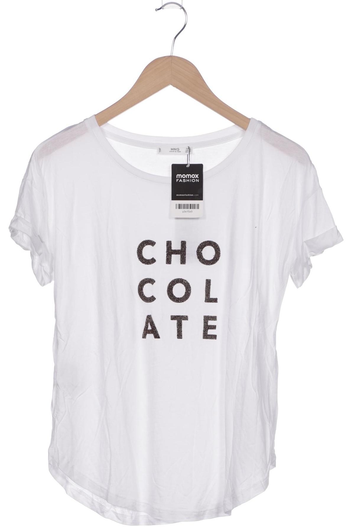 

Mango Damen T-Shirt, weiß, Gr. 36