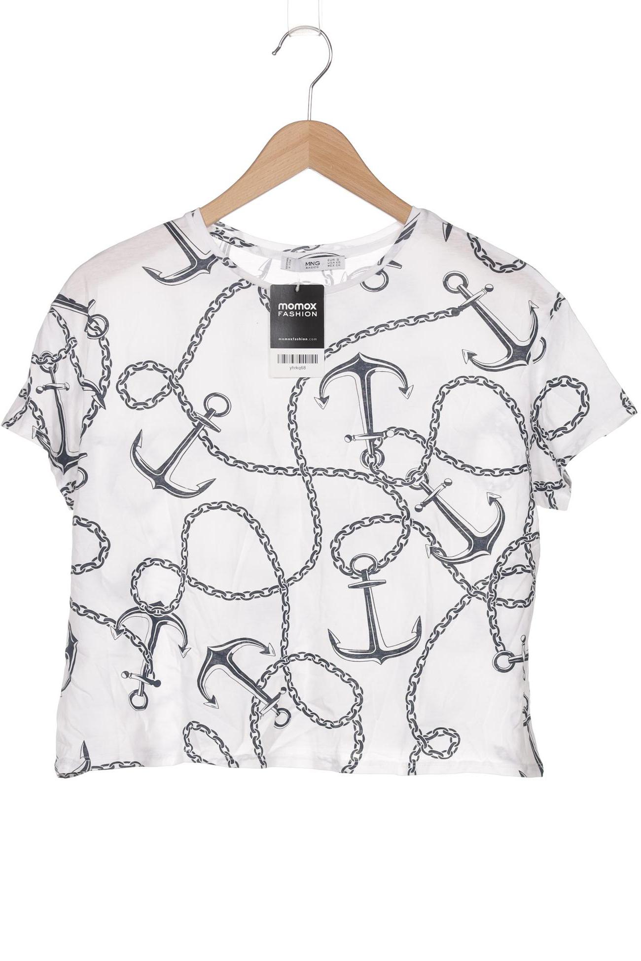 

Mango Damen T-Shirt, weiß, Gr. 36