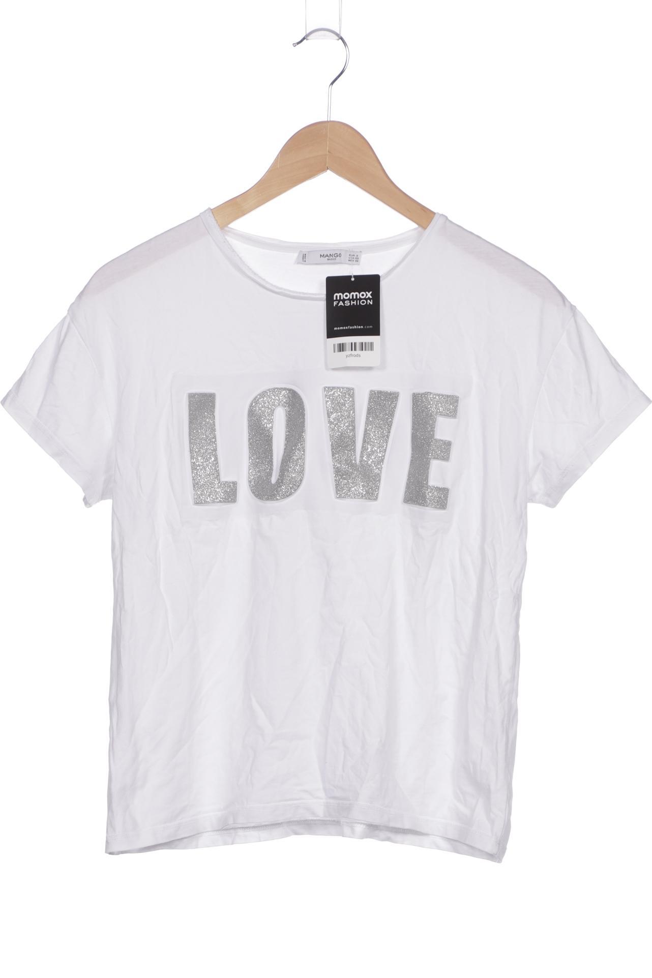 

Mango Damen T-Shirt, weiß, Gr. 36