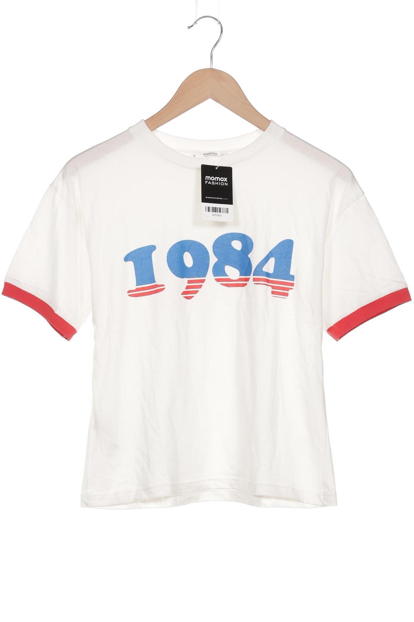 

Mango Damen T-Shirt, weiß, Gr. 36