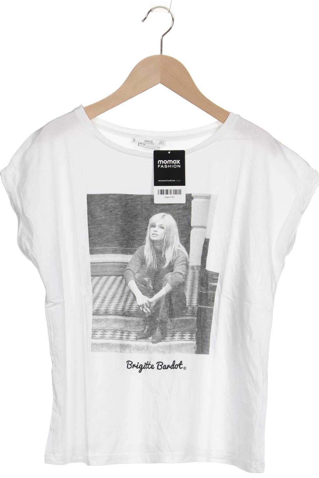 

Mango Damen T-Shirt, weiß, Gr. 42
