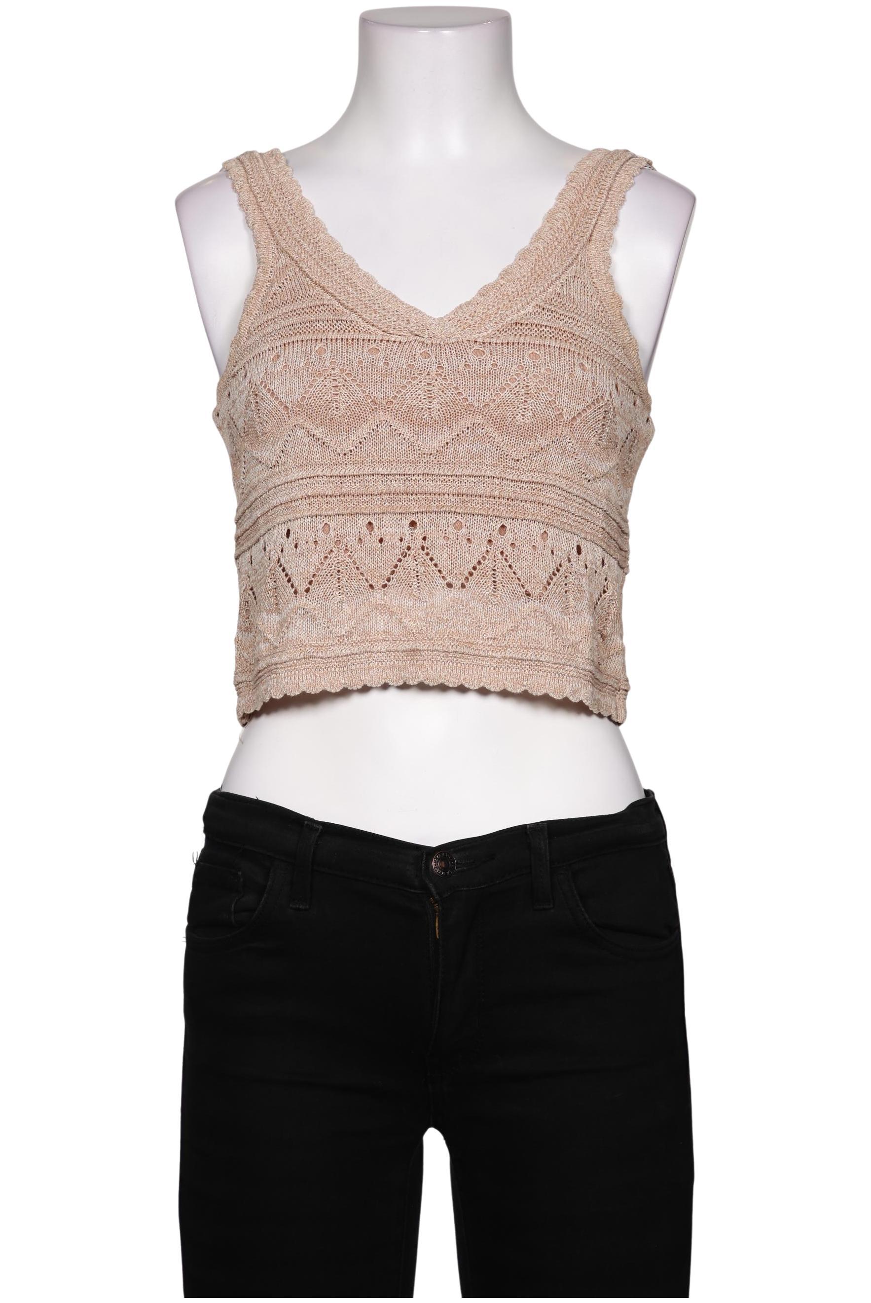 

Mango Damen Top, beige, Gr. 36