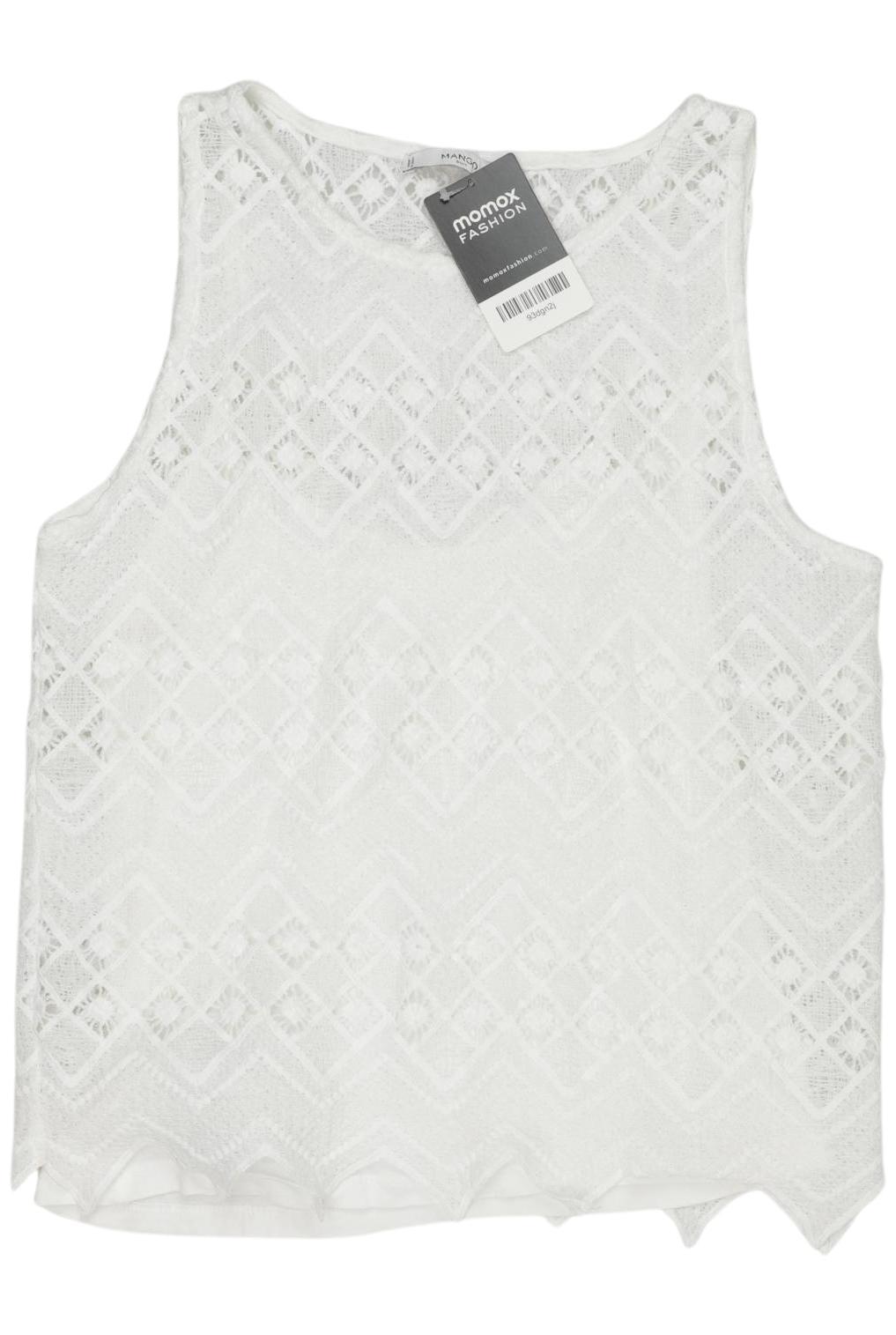 

Mango Damen Top, weiß, Gr. 36