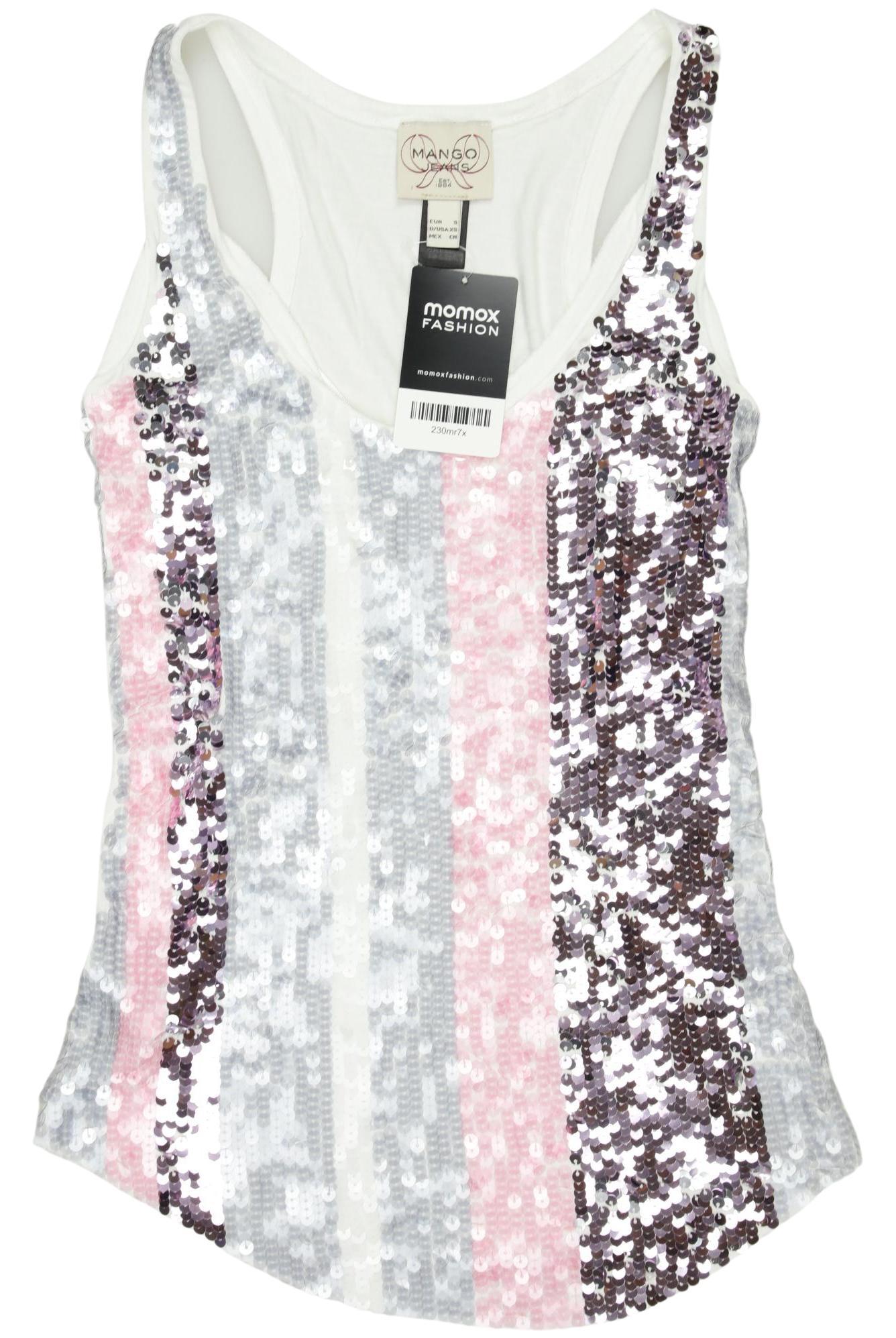 

Mango Damen Top, weiß, Gr. 36