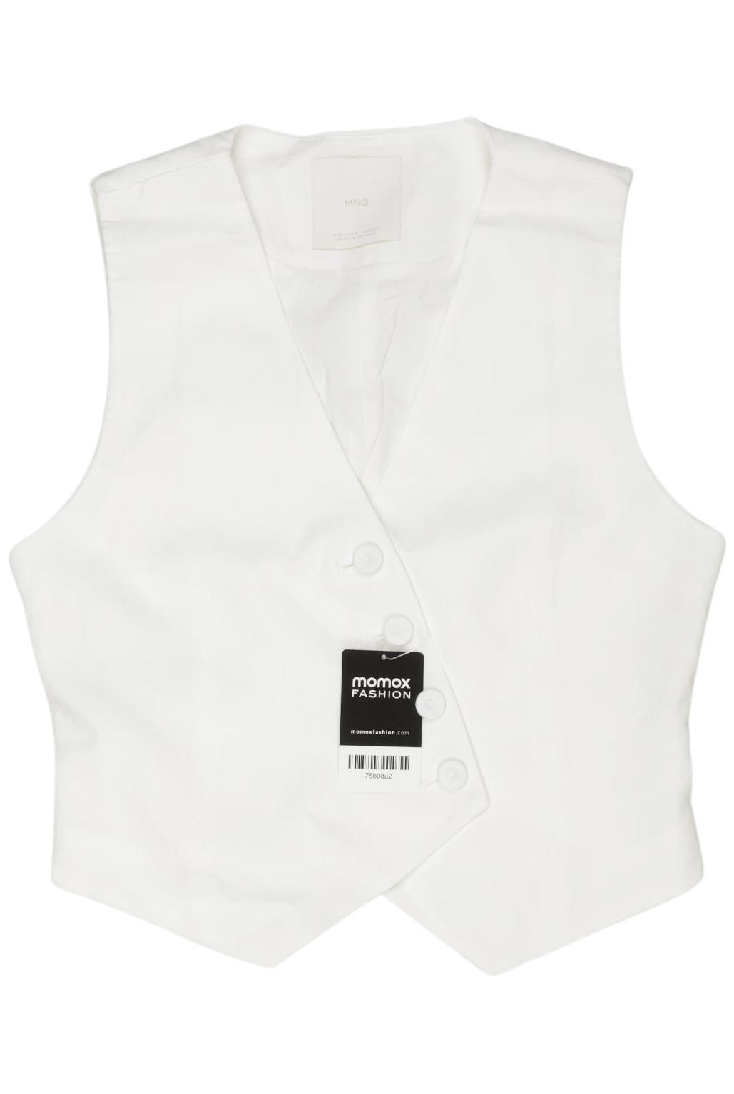 

Mango Damen Weste, weiß, Gr. 36