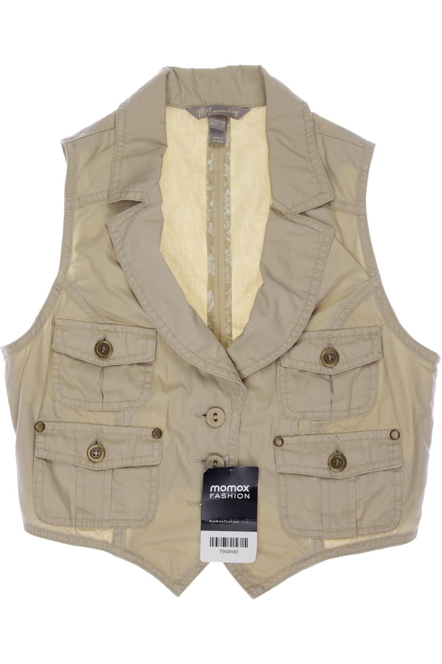 

Mango Damen Weste, beige, Gr. 36