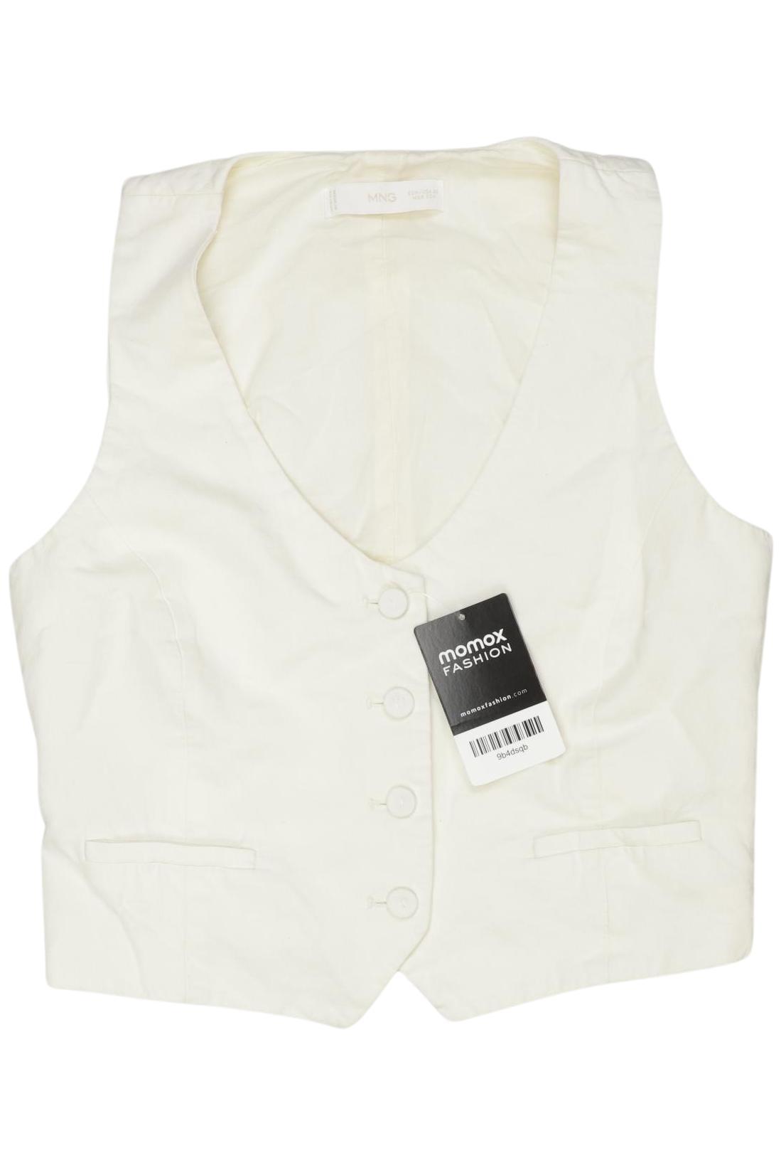 

Mango Damen Weste, cremeweiß, Gr. 34