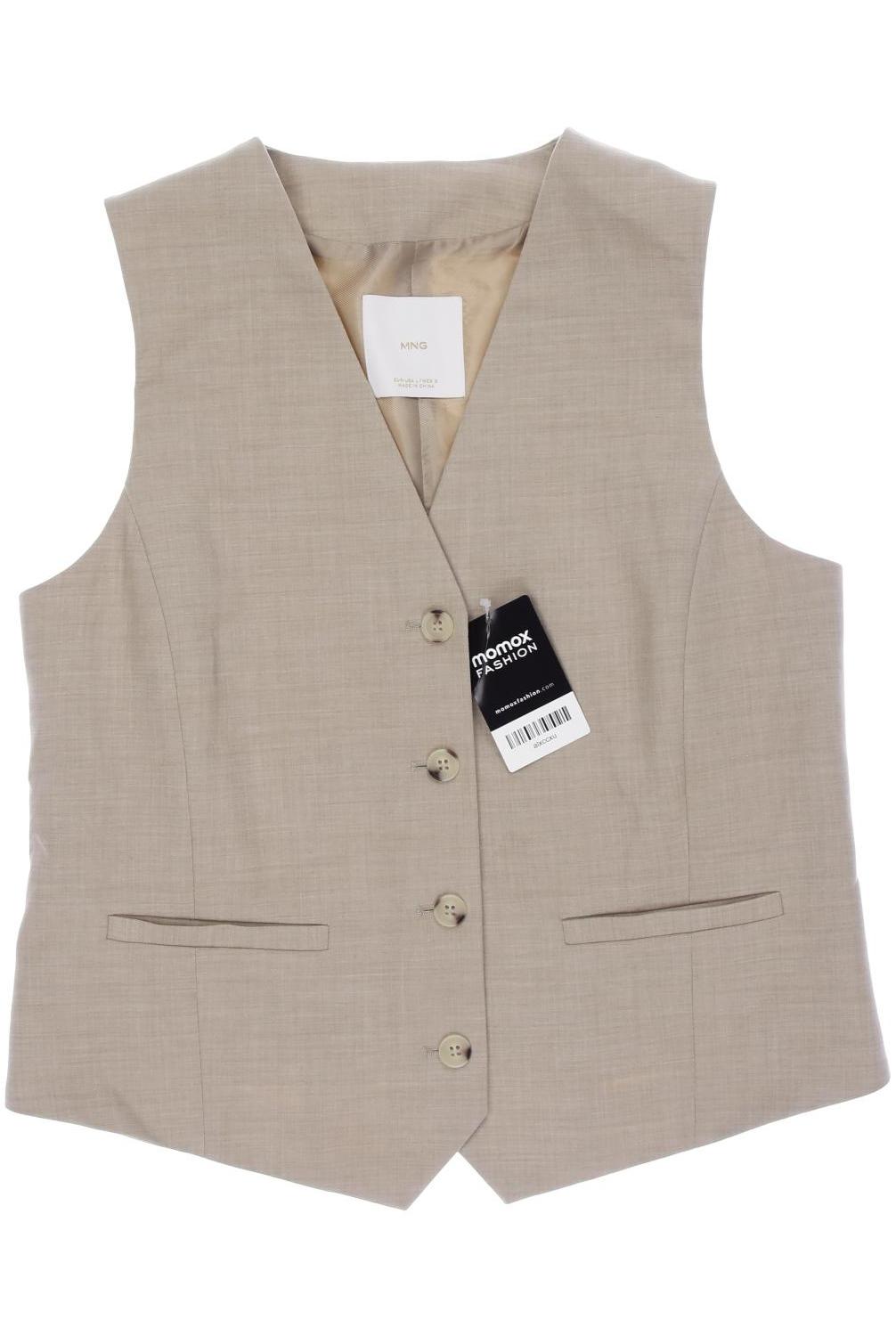

Mango Damen Weste, beige, Gr. 42