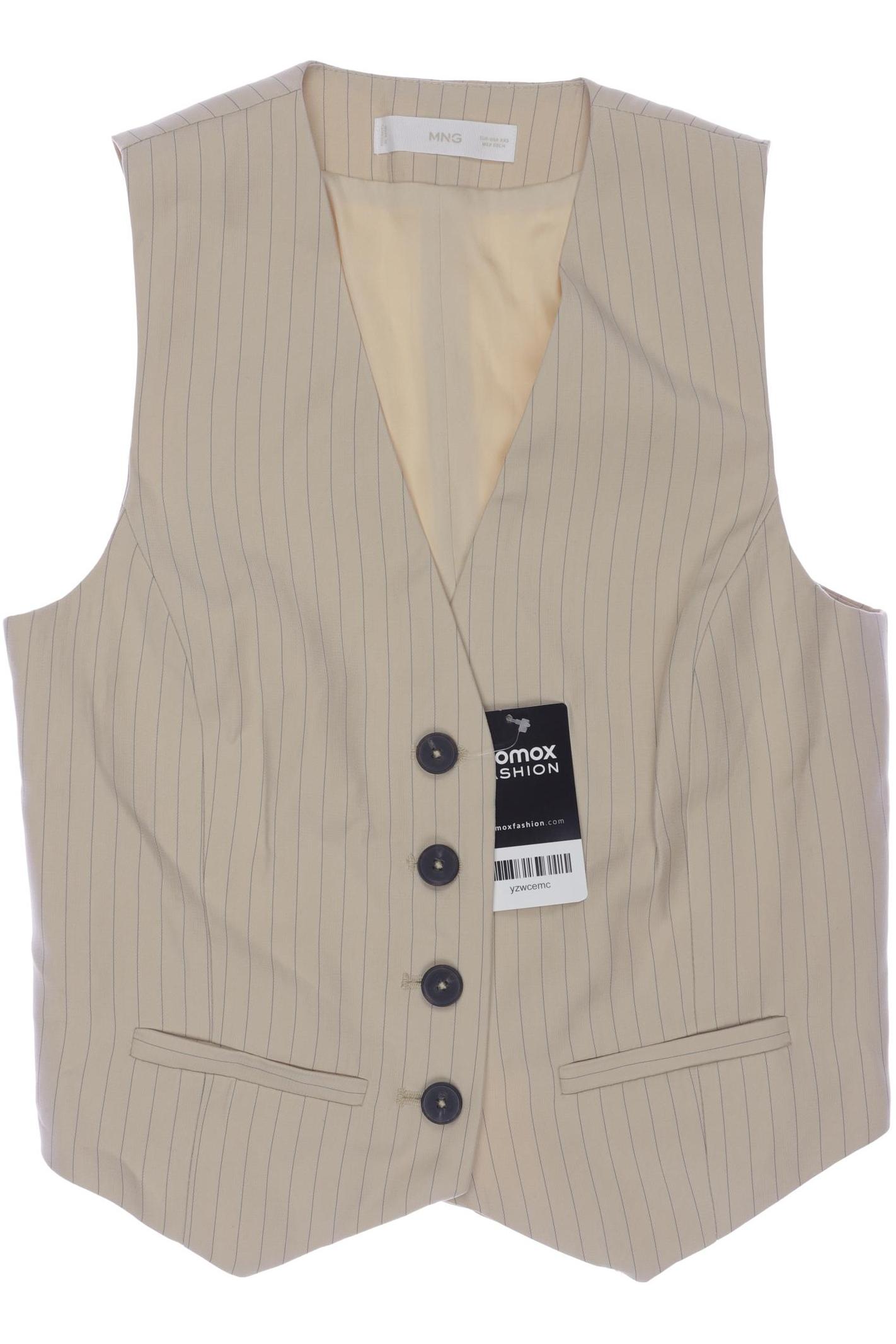 

Mango Damen Weste, beige, Gr. 32