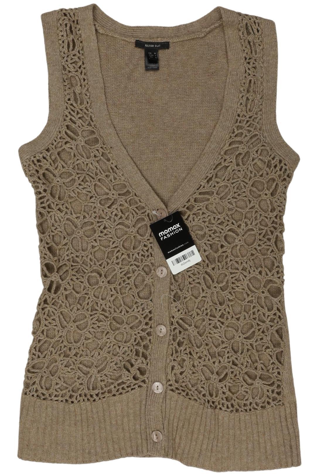 

Mango Damen Weste, beige, Gr. 36