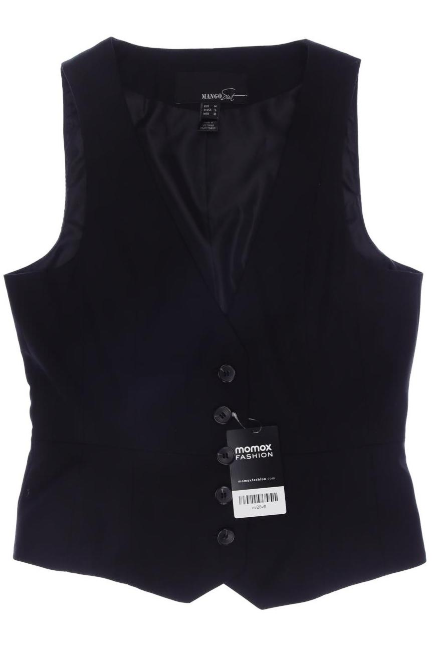 

MANGO Damen Weste, schwarz
