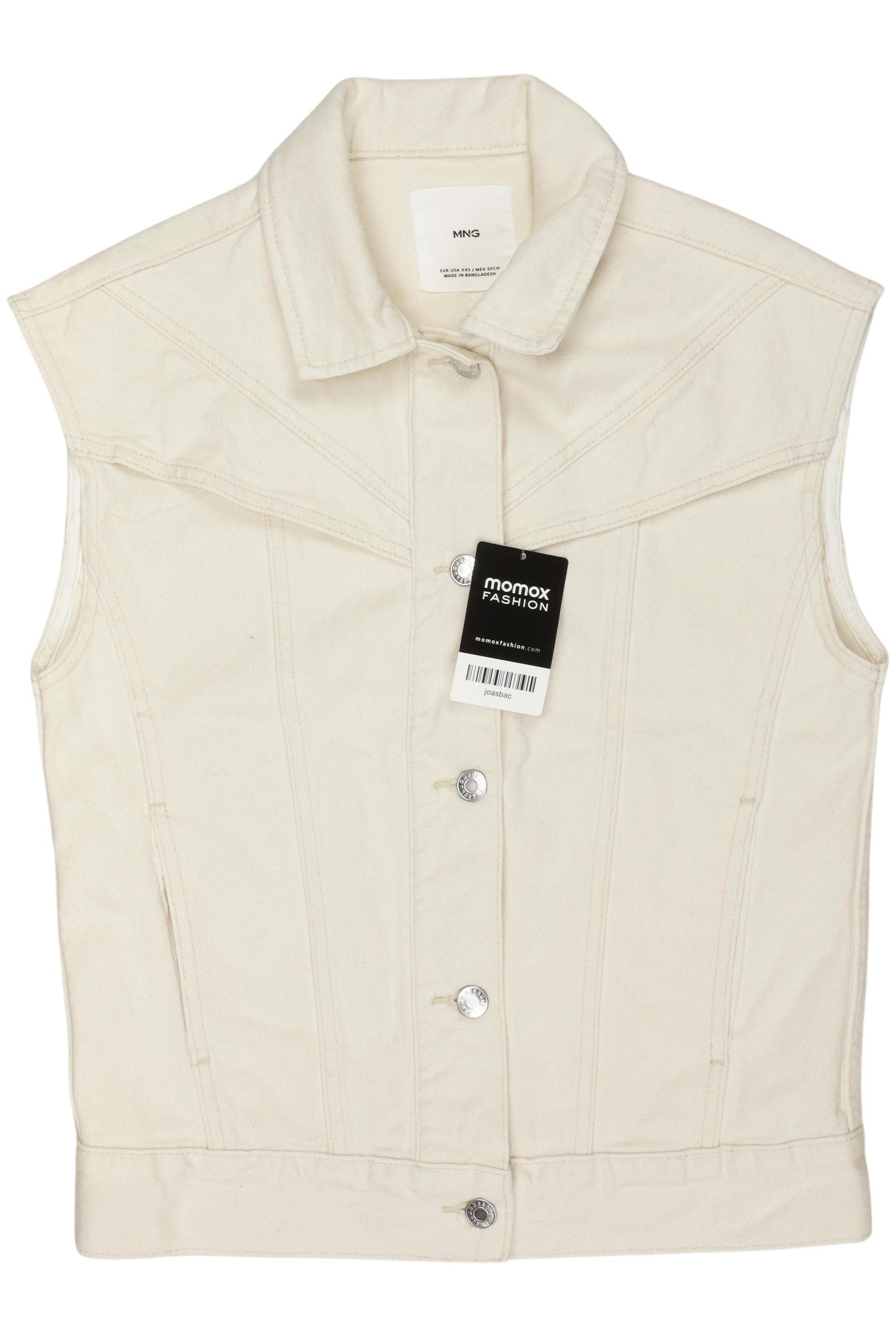 

Mango Damen Weste, cremeweiß, Gr. 32