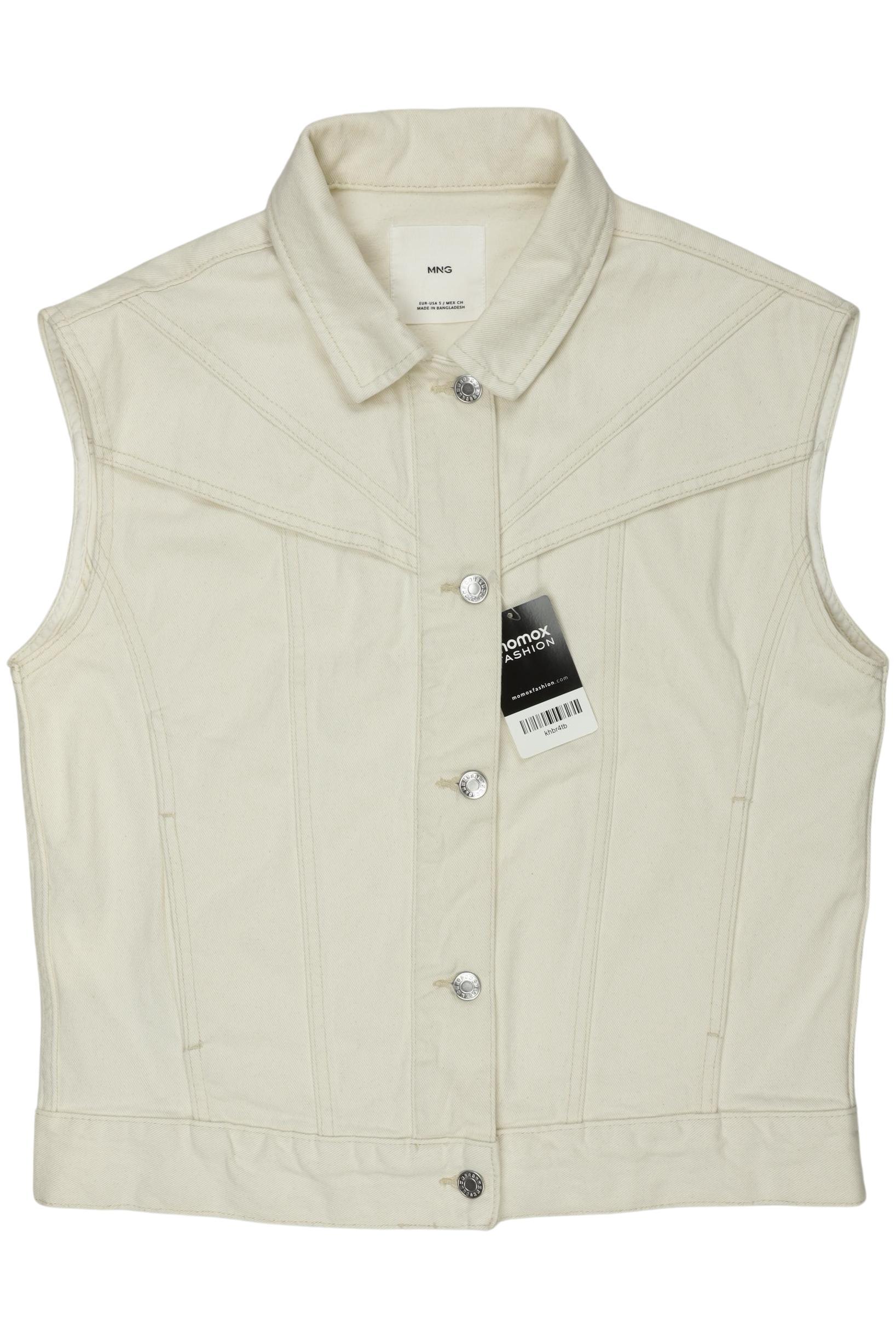 

Mango Damen Weste, cremeweiß, Gr. 36