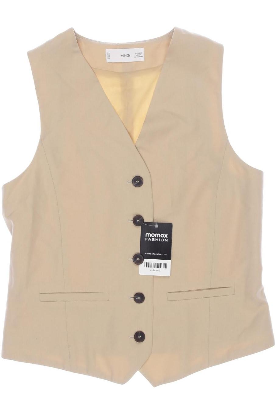 

Mango Damen Weste, beige, Gr. 36