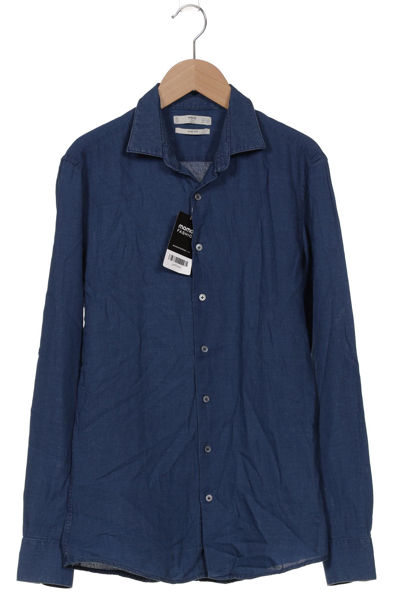 

Mango Herren Hemd, blau, Gr. 44