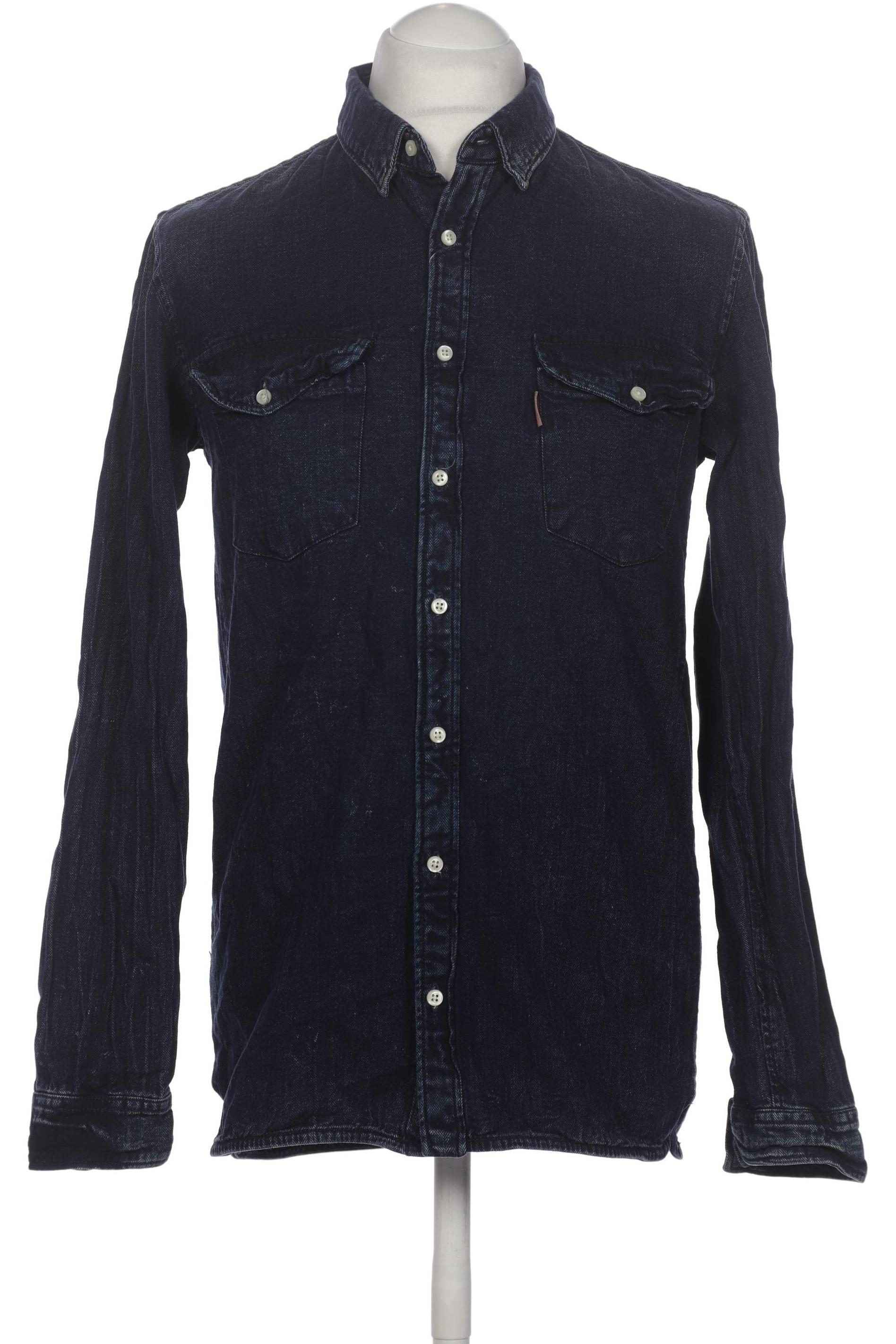 

Mango Herren Hemd, marineblau, Gr. 46