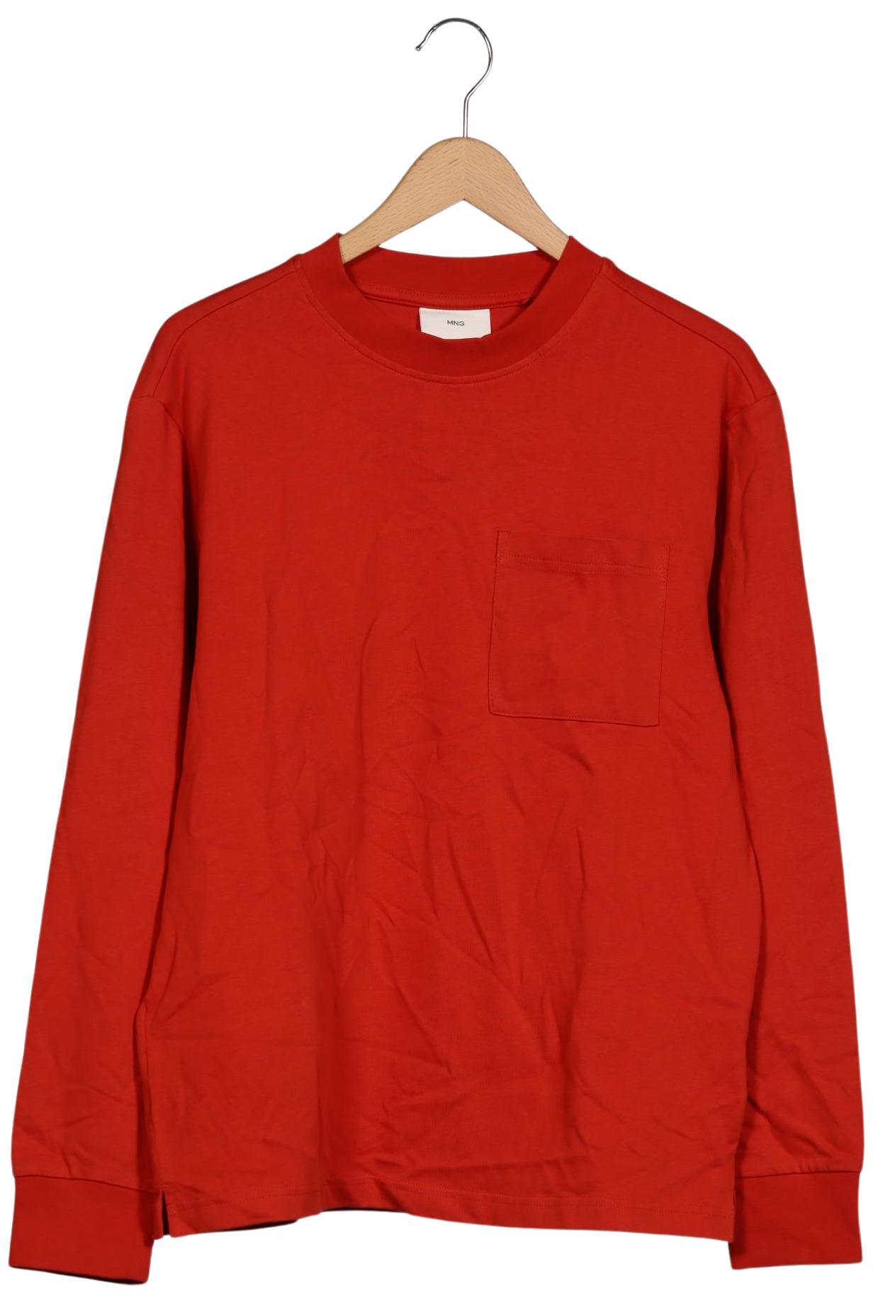 

Mango Herren Langarmshirt, rot, Gr. 48