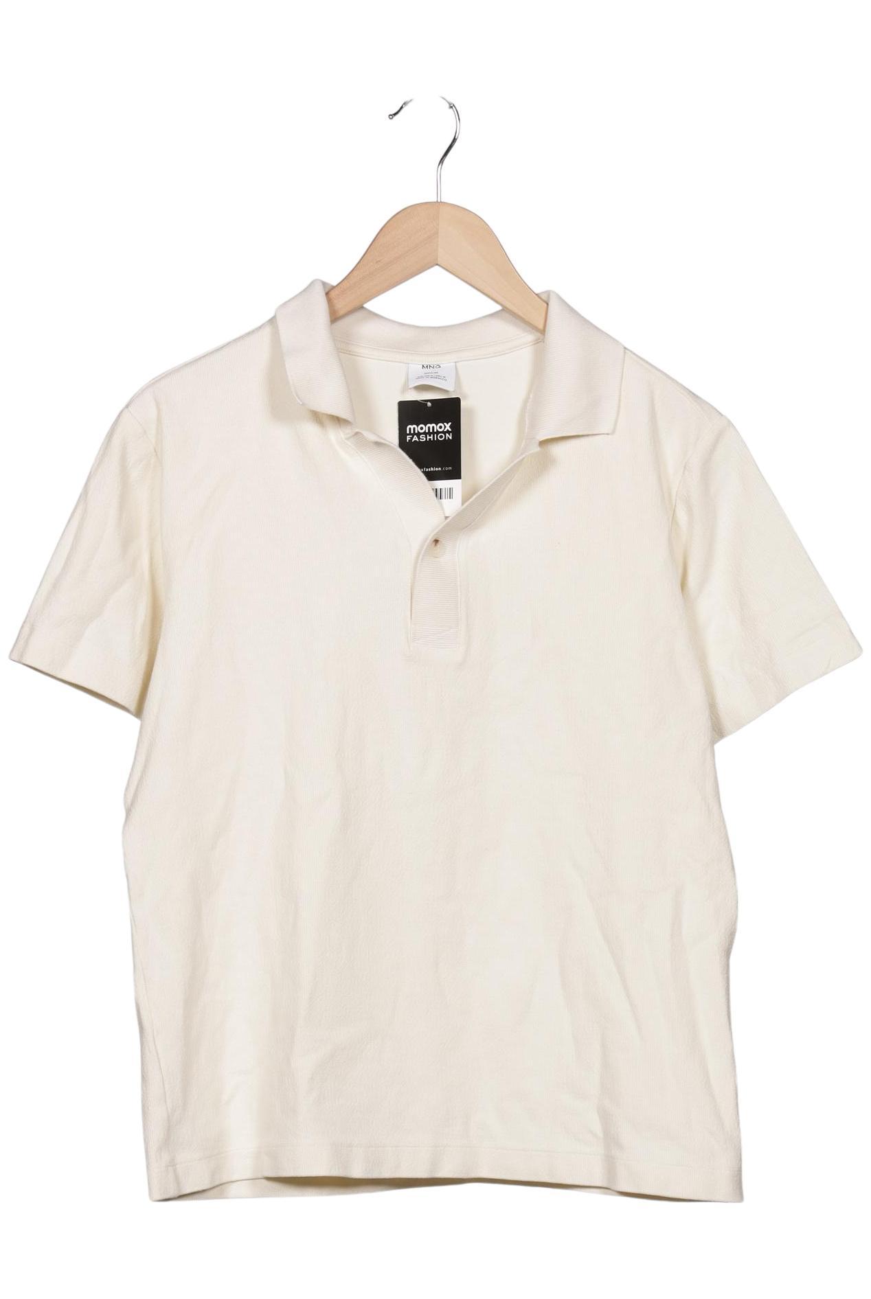 Thumbnail - Mango Herren Poloshirt, cremeweiß, Gr. 48