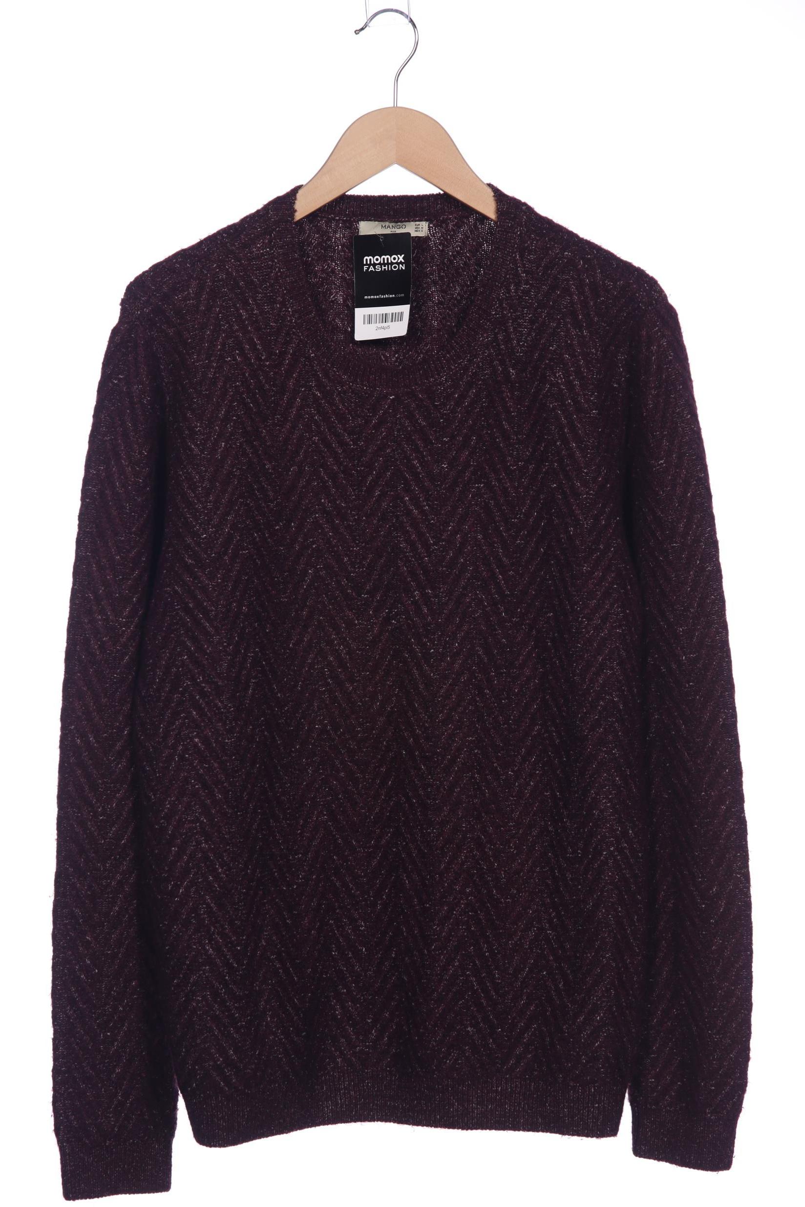 

Mango Herren Pullover, bordeaux, Gr. 52