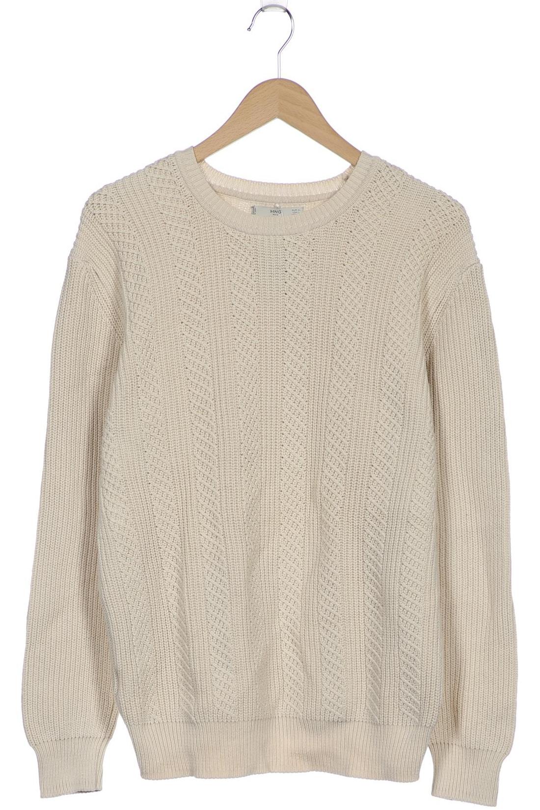 

MANGO Herren Pullover, cremeweiß