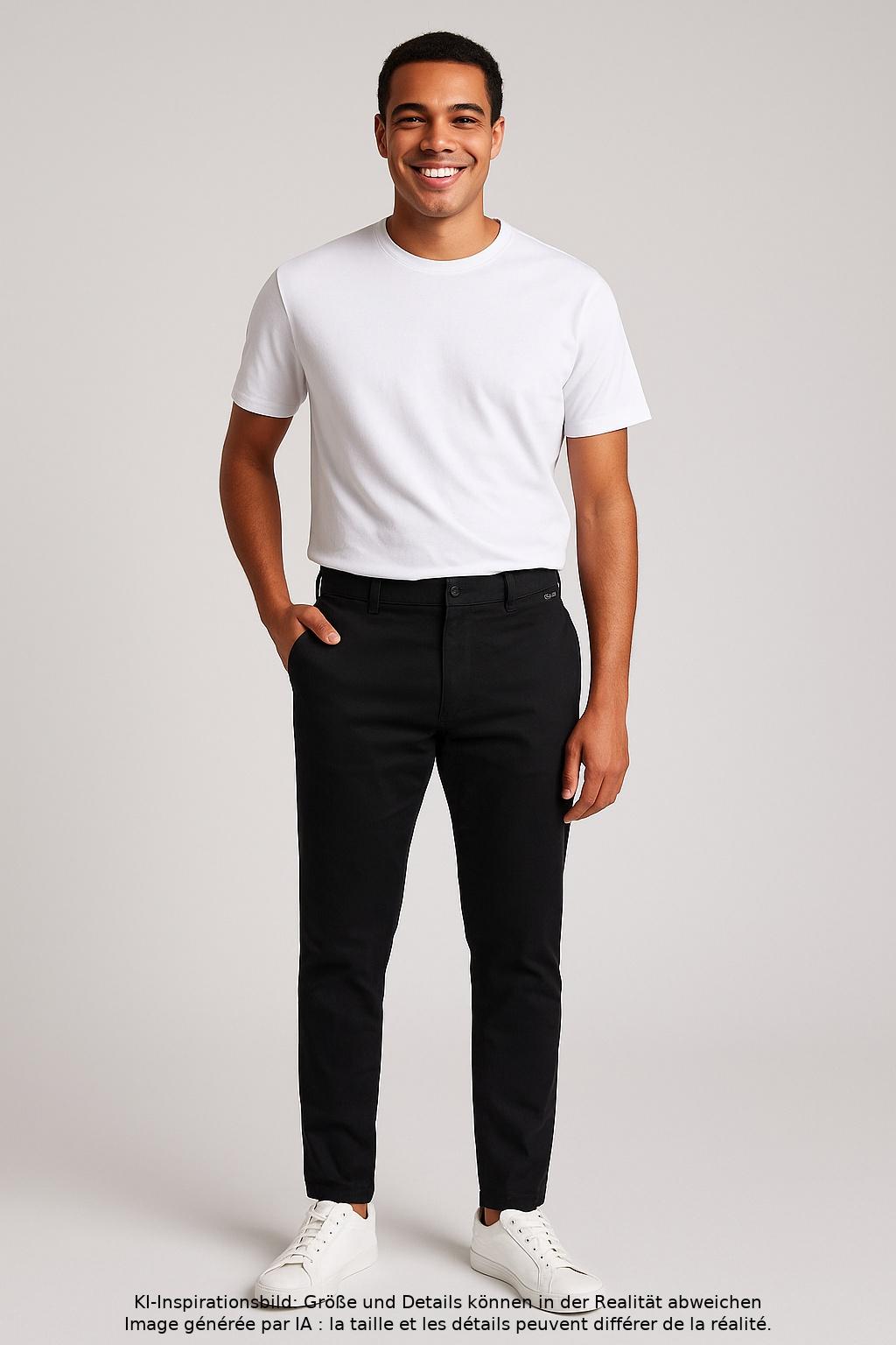 Thumbnail - Mango Herren Stoffhose, schwarz, Gr. 44