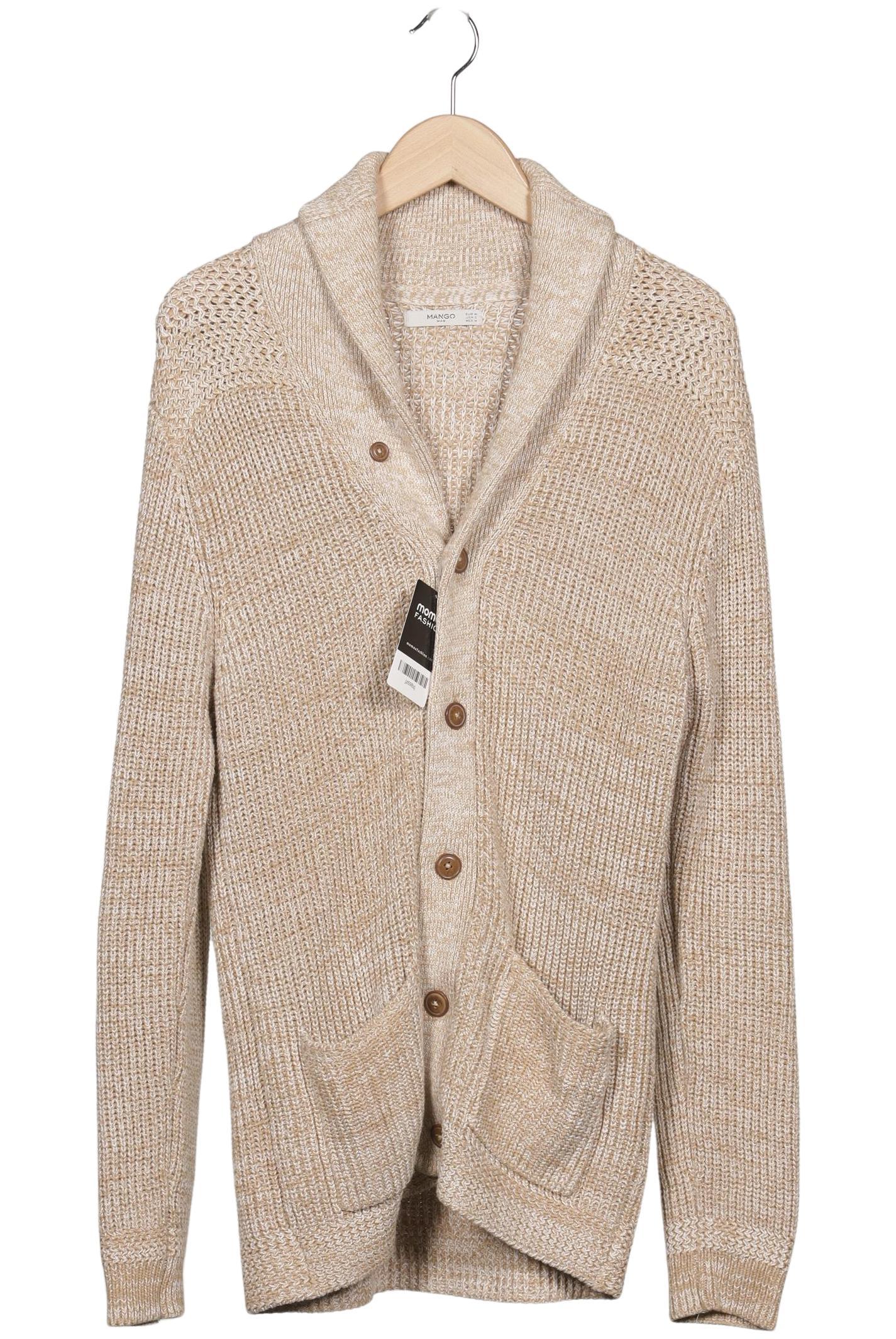 

Mango Herren Strickjacke, beige, Gr. 48