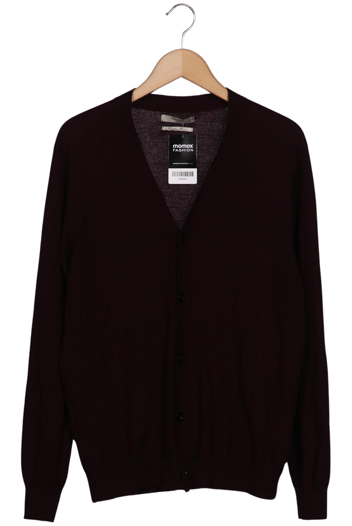 

Mango Herren Strickjacke, bordeaux, Gr. 52